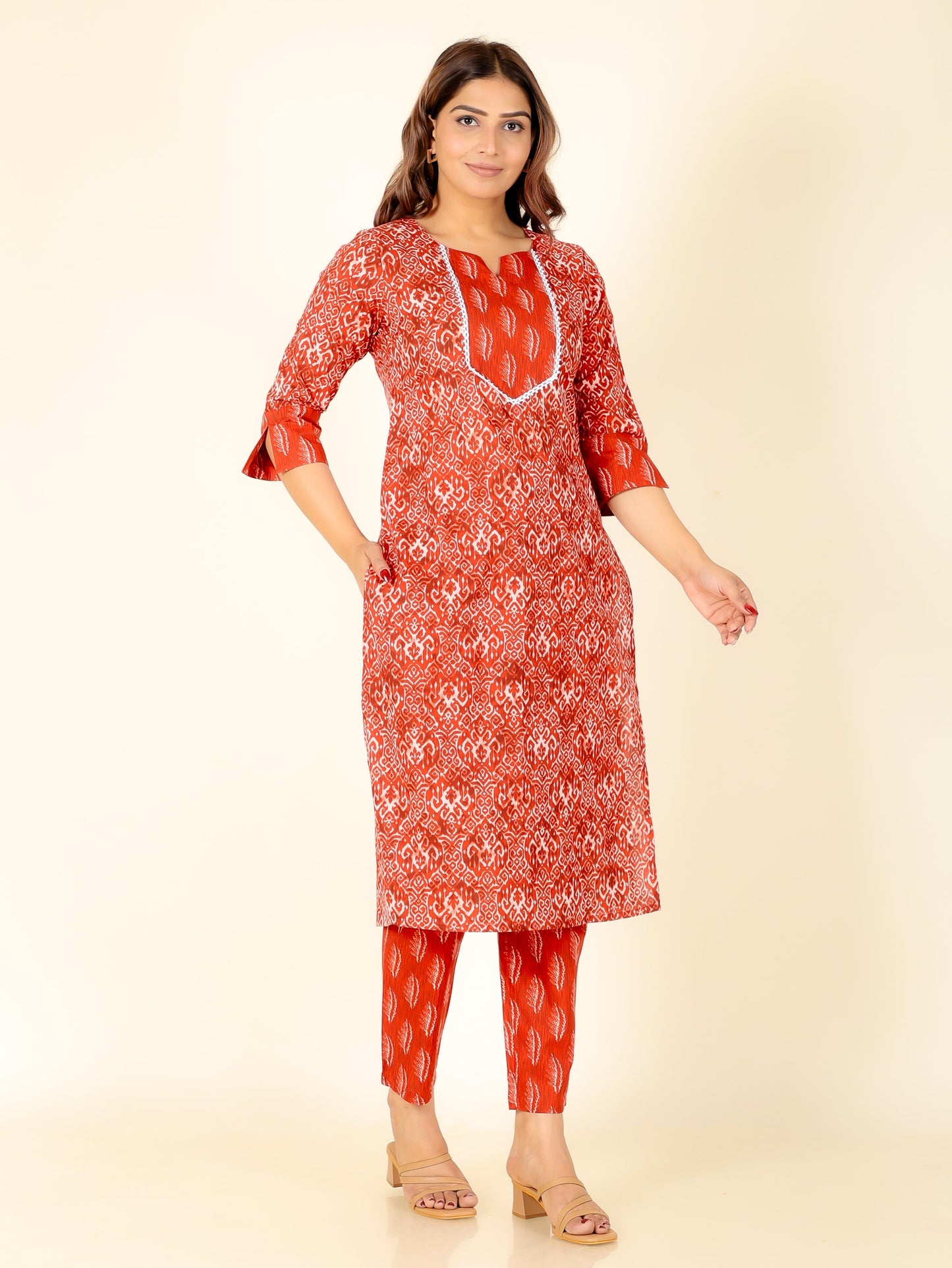 Soft Cotton Ikat Kurta