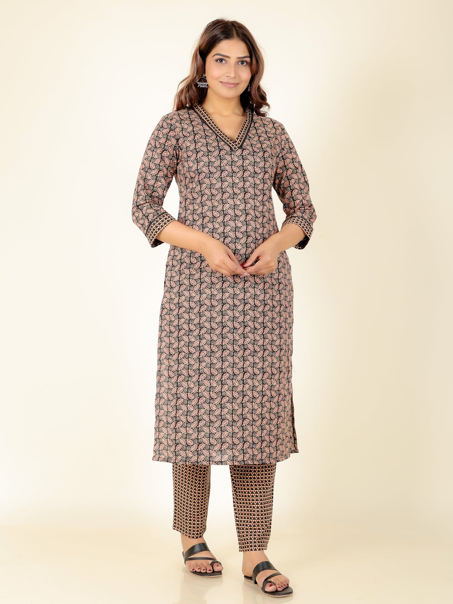 Soft Cotton Floral Kurta