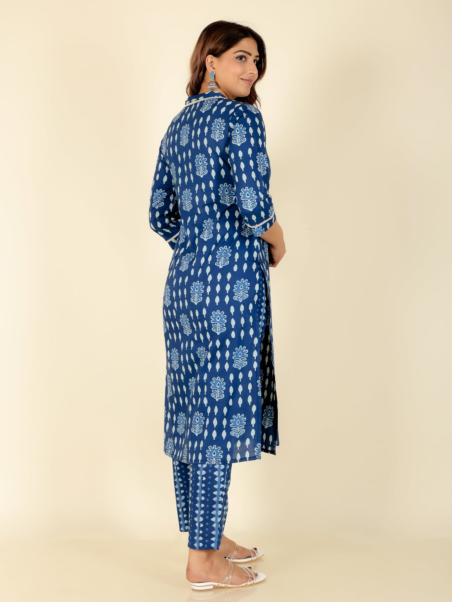 Soft Cotton Floral Kurta