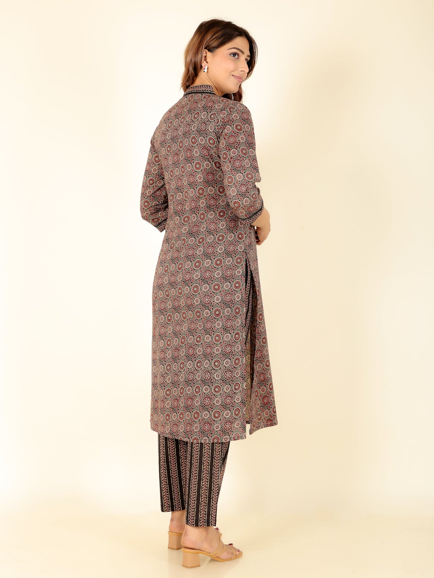 Soft Cotton Ajrakh Kurta