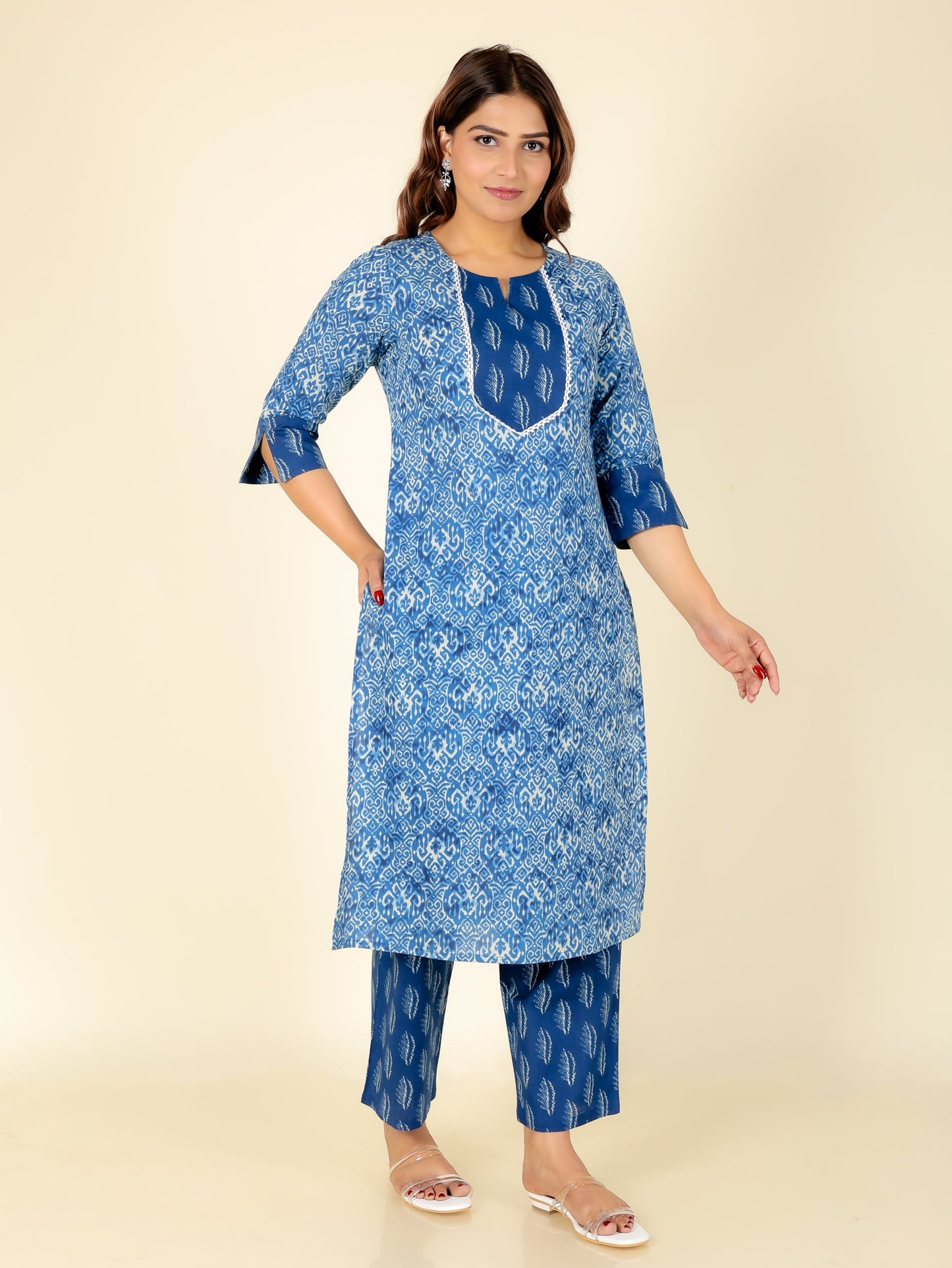 Soft Cotton Ikat Kurta