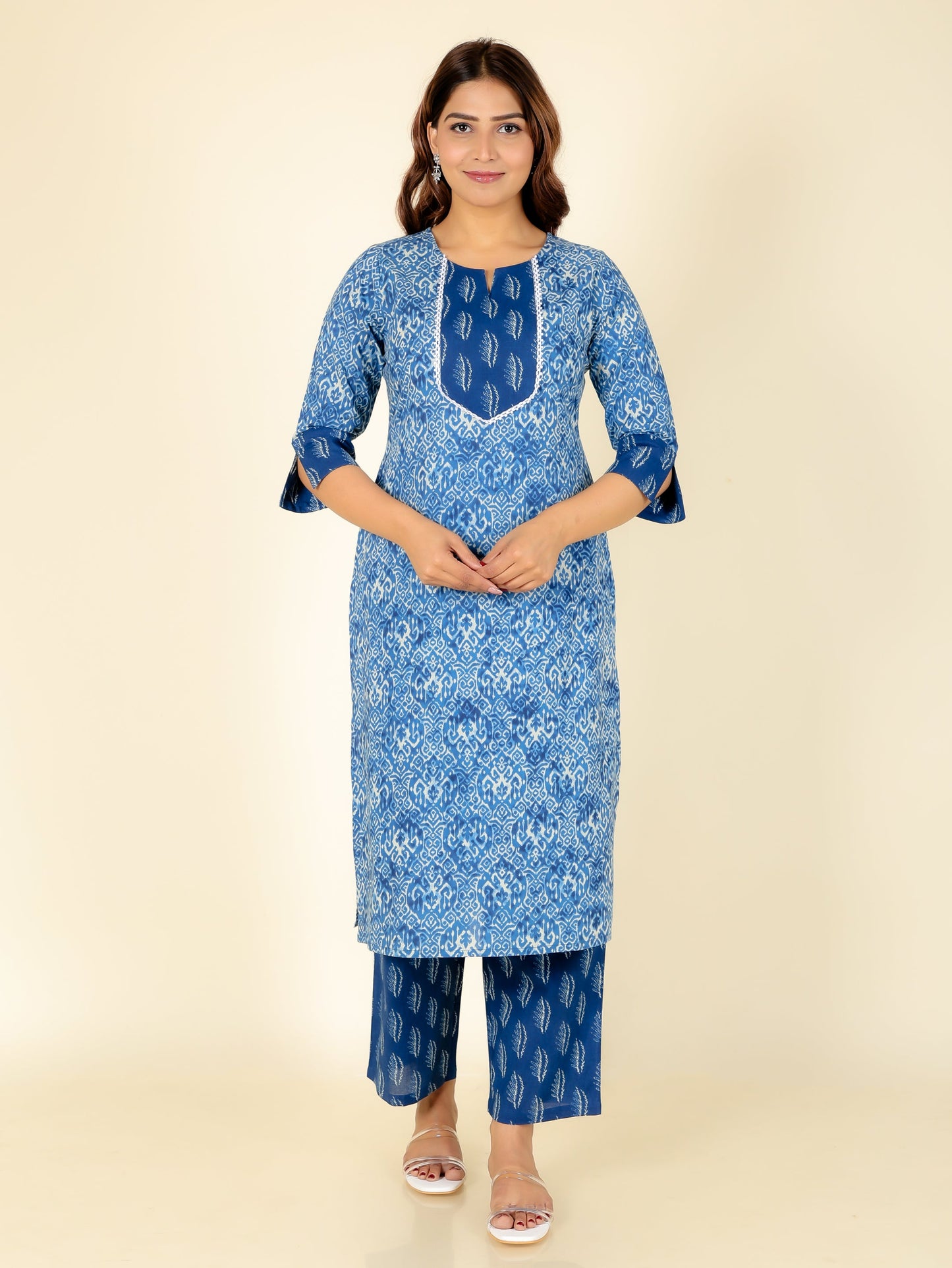 Soft Cotton Ikat Kurta