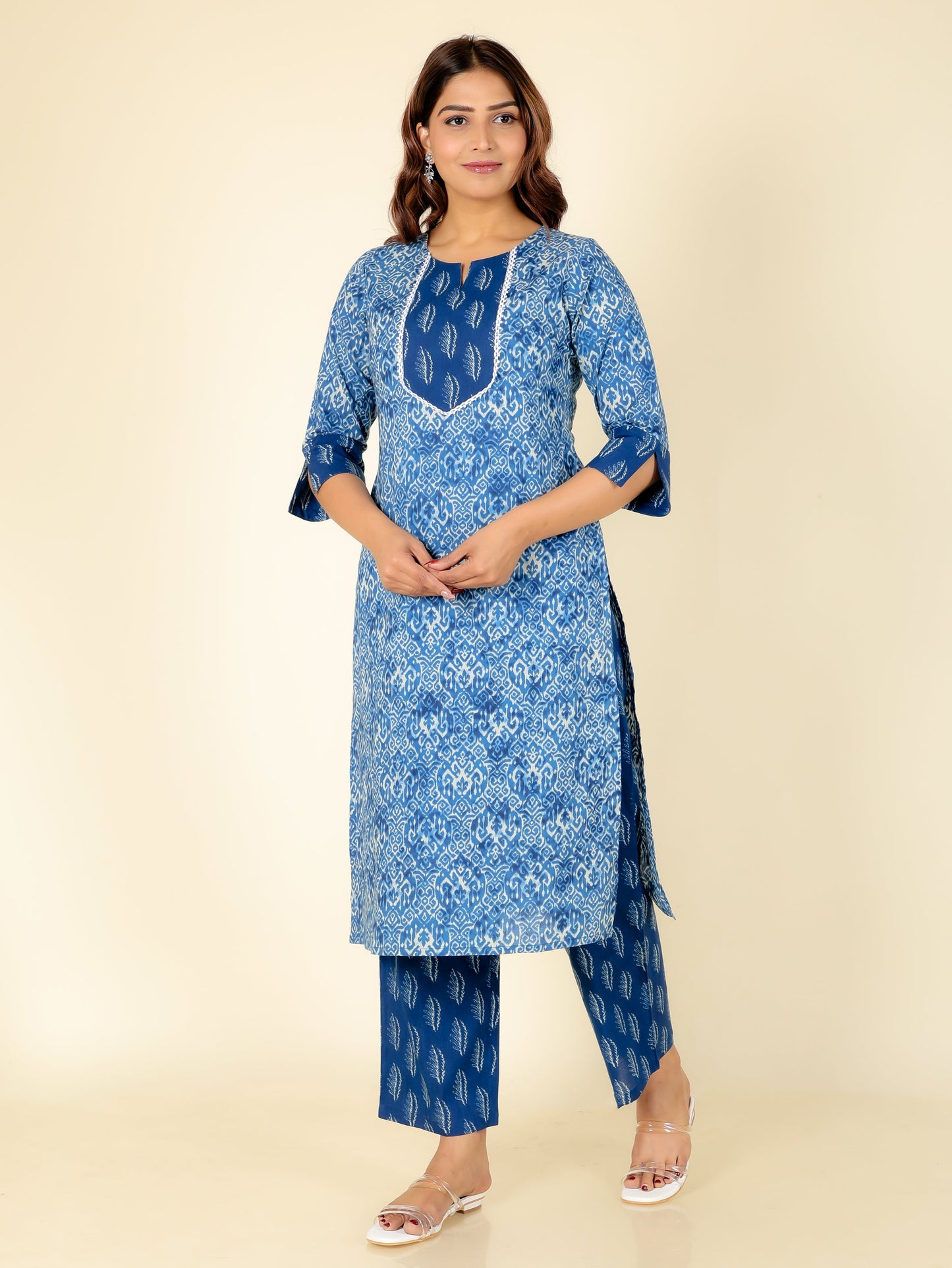 Soft Cotton Ikat Kurta