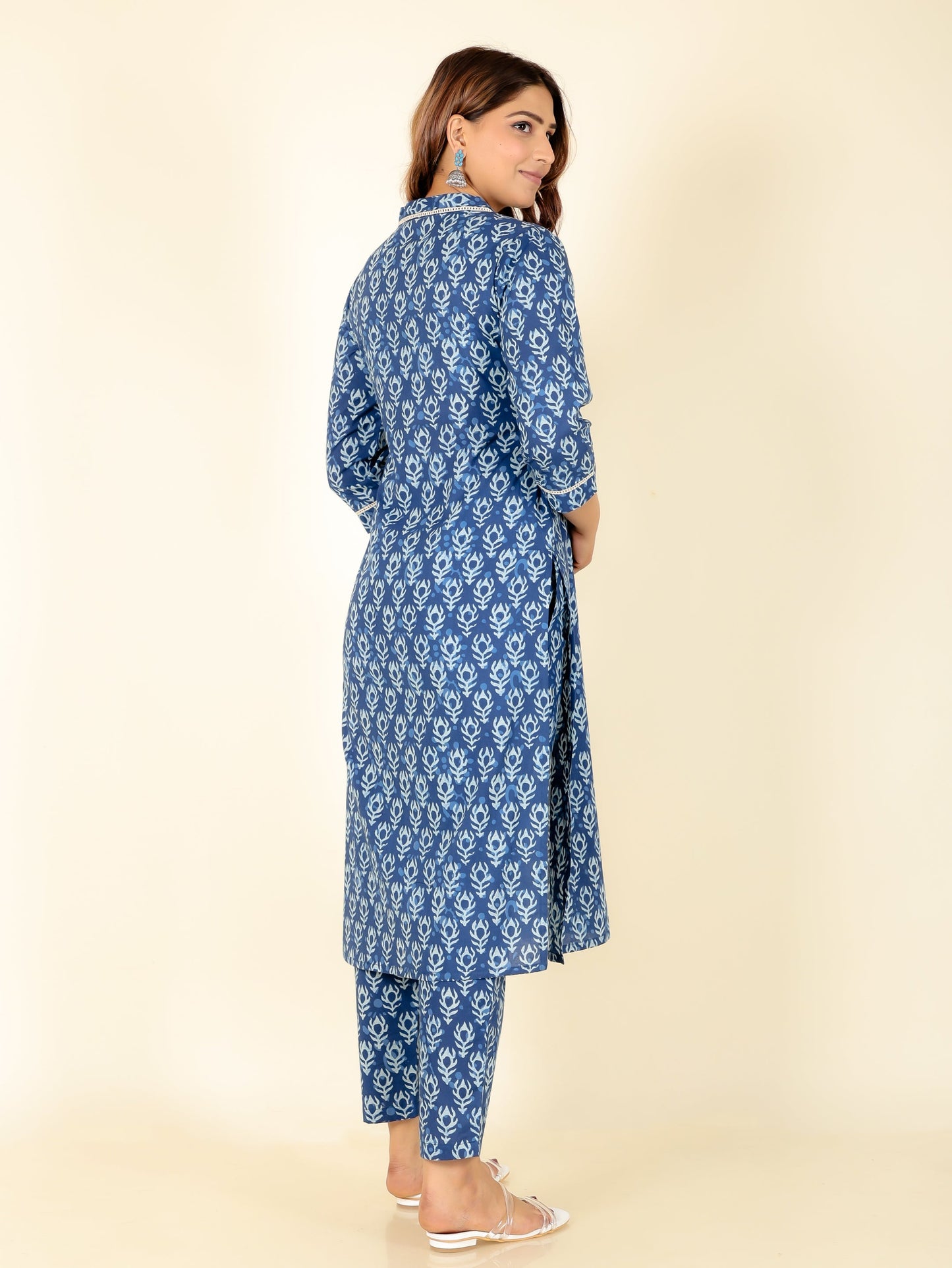 Soft Cotton Floral Kurta