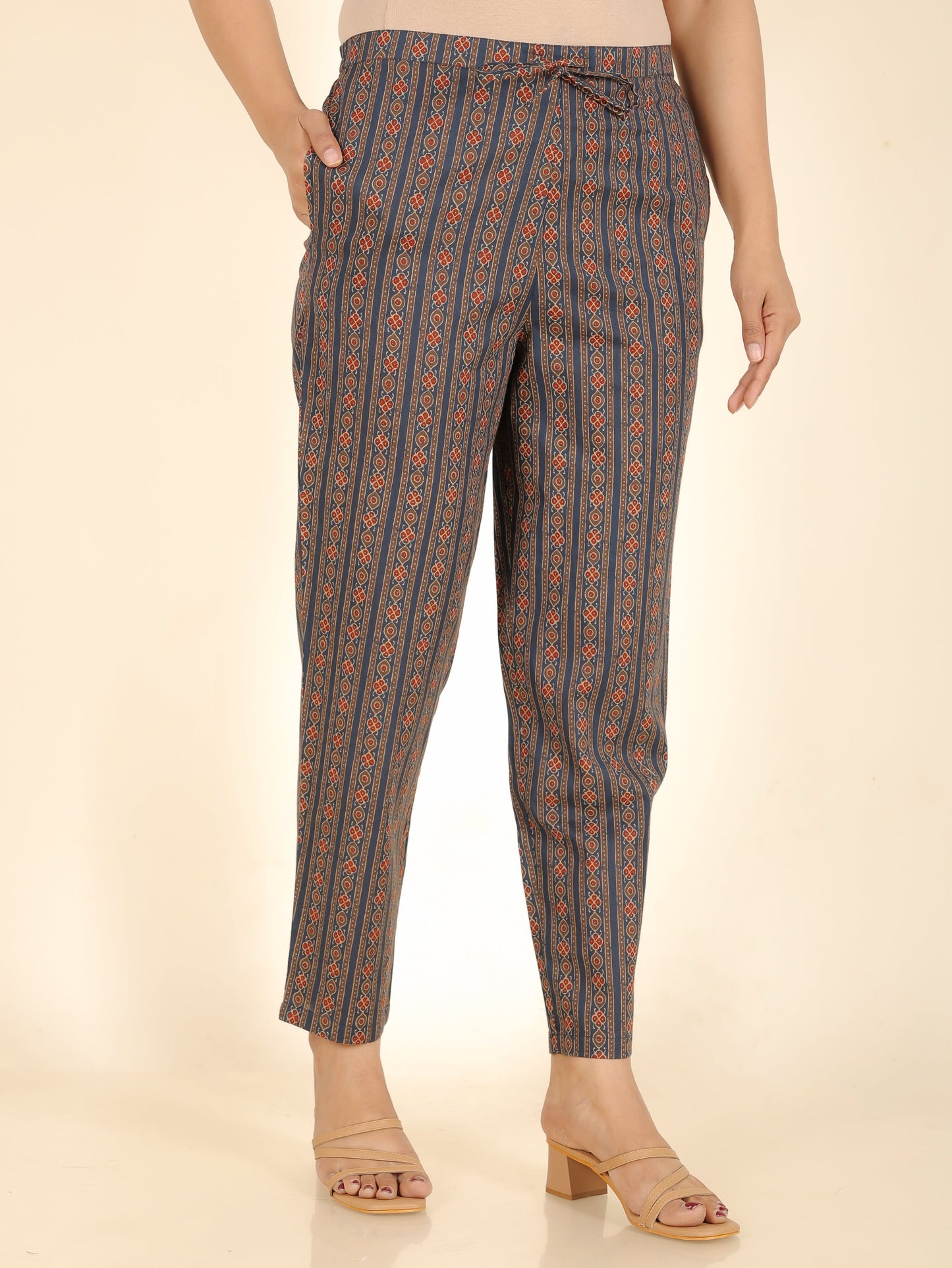 Soft Cotton Ajrakh Pant