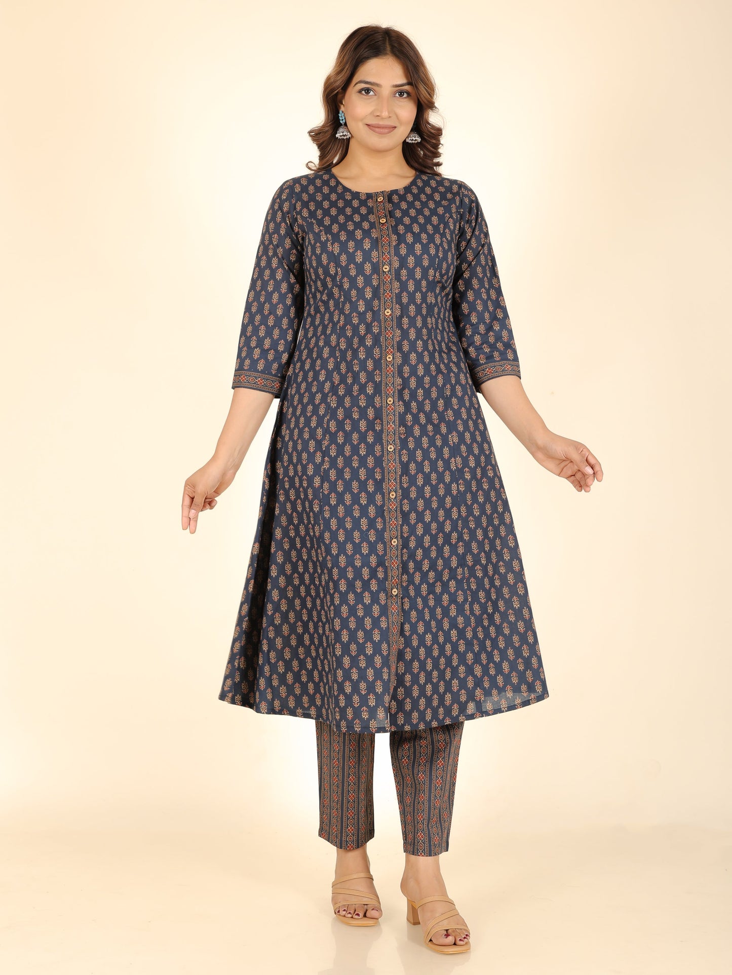 Soft Cotton Ajrakh Kurta