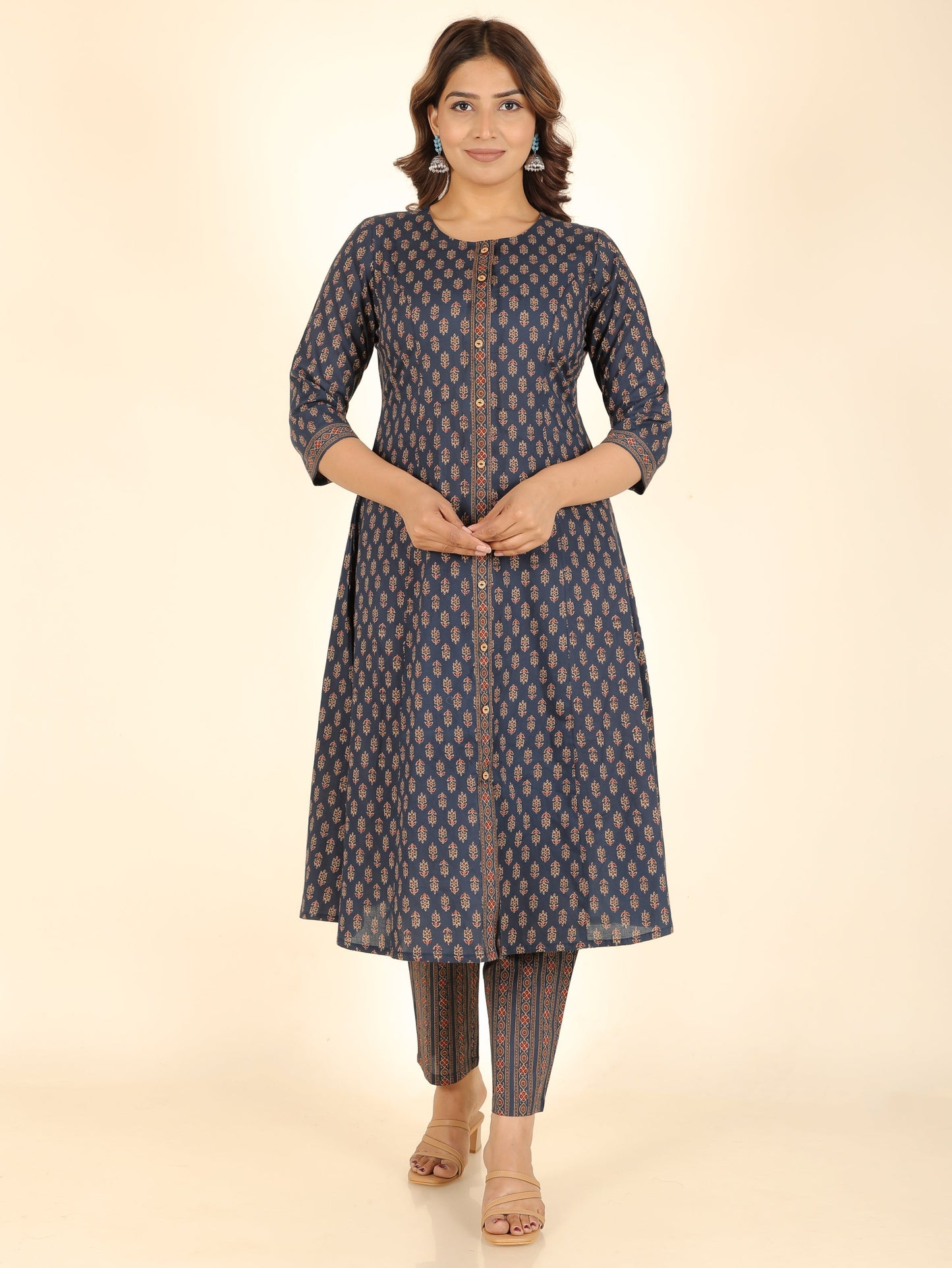 Soft Cotton Ajrakh Kurta