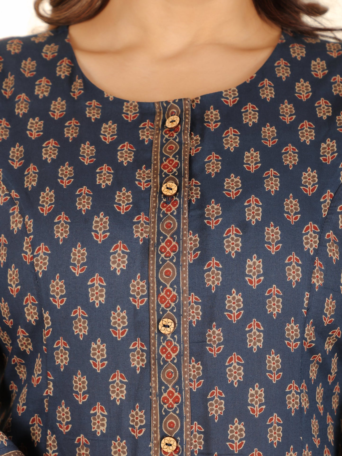 Soft Cotton Ajrakh Kurta