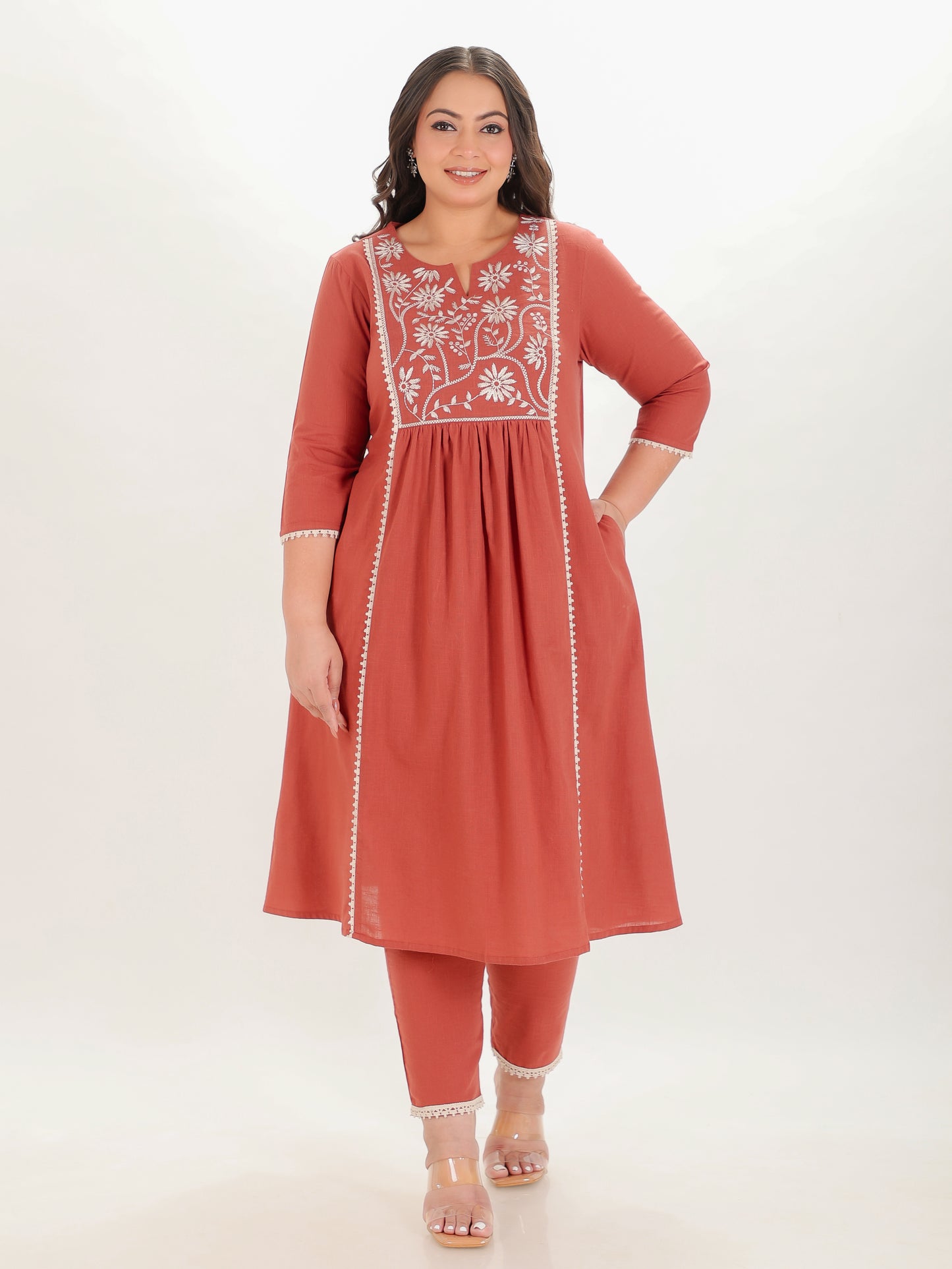 Khadi Cotton Solid Kurta