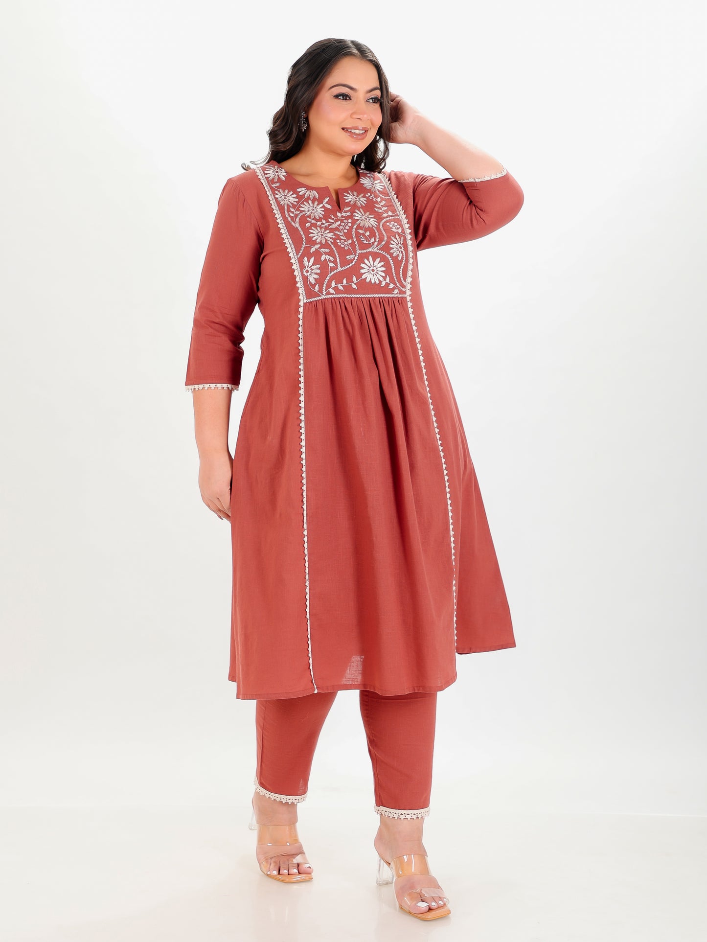 Khadi Cotton Solid Kurta