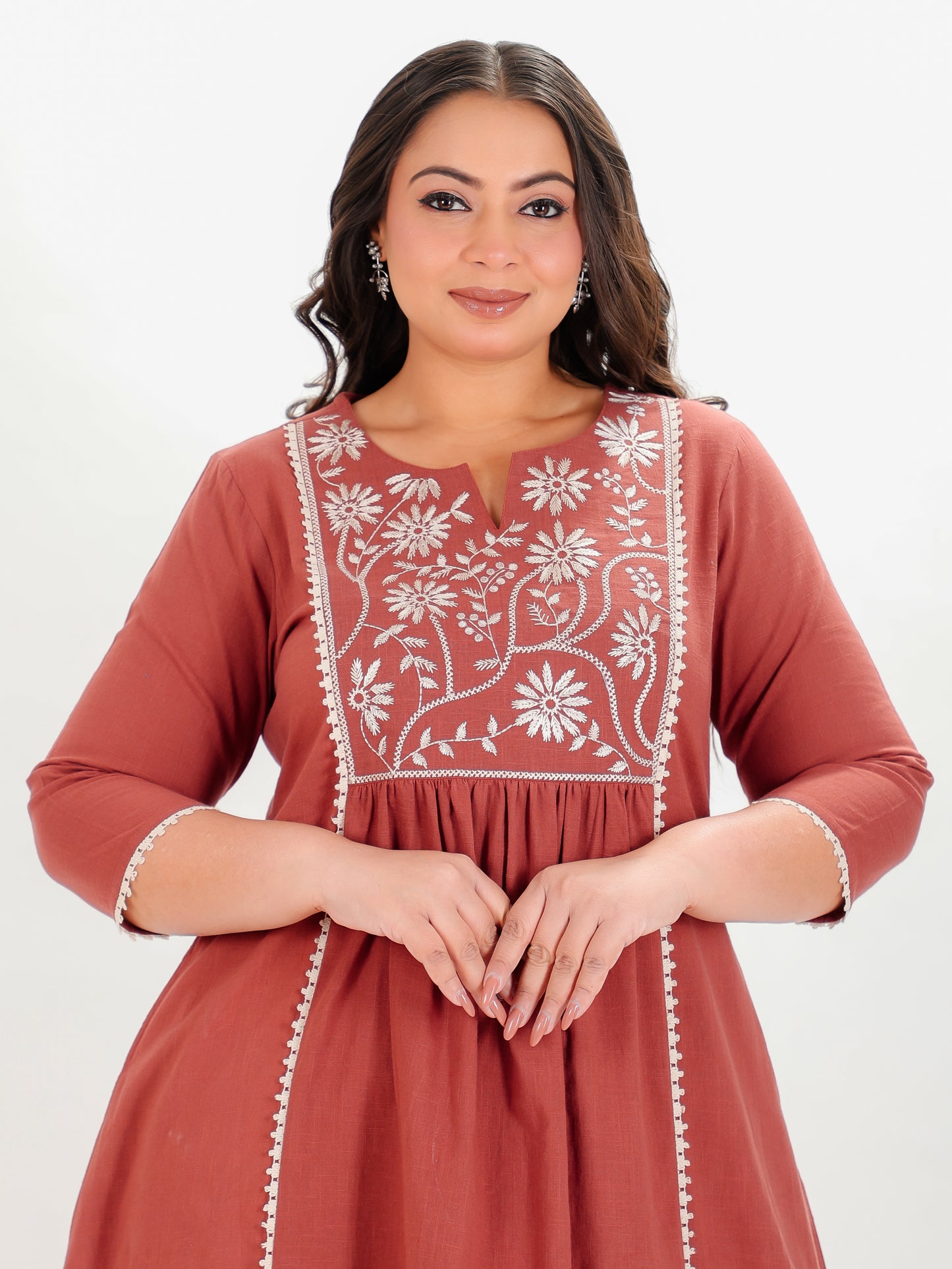 Khadi Cotton Solid Kurta