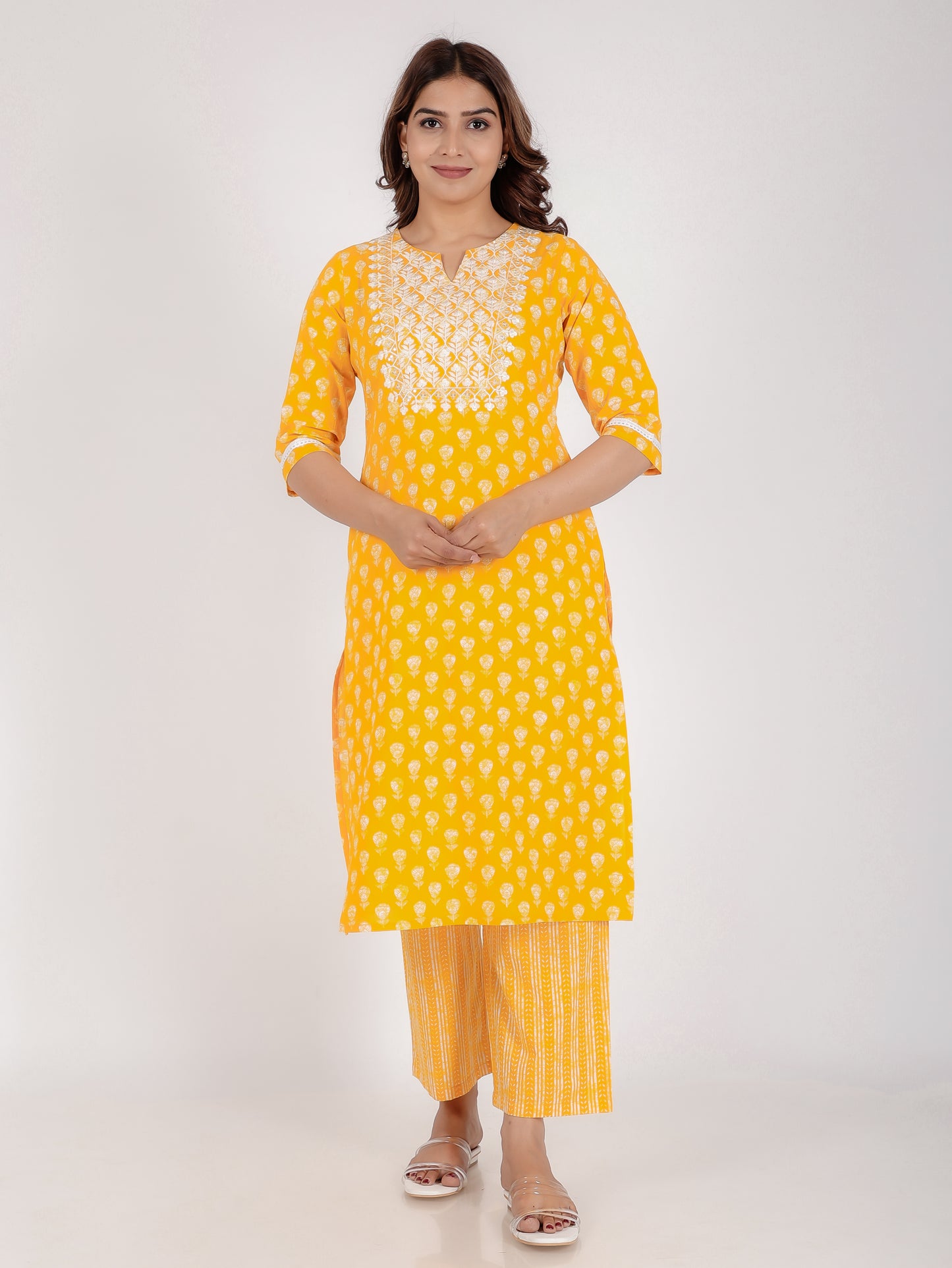 Soft Cotton Block Kurta