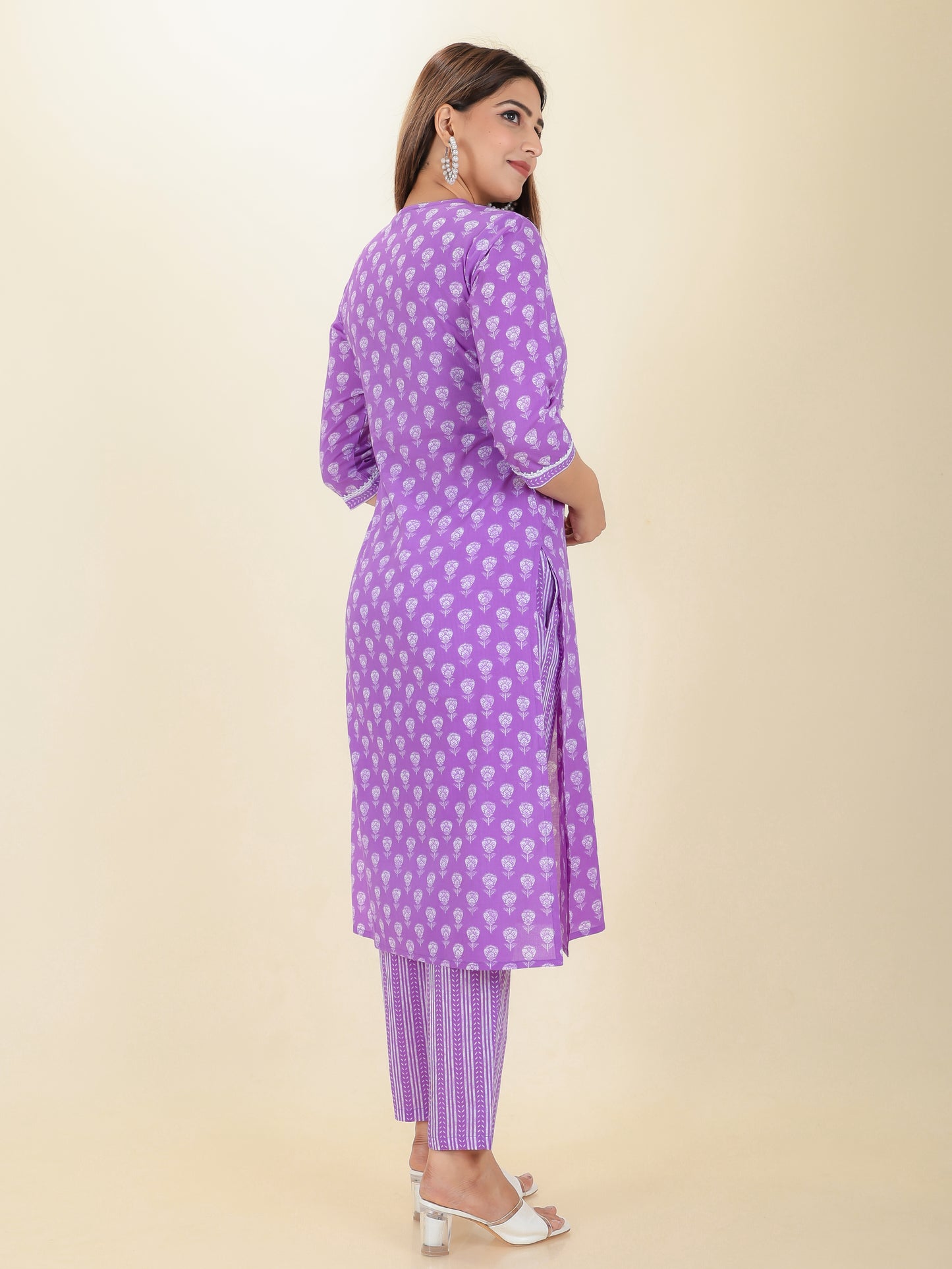 Soft Cotton Block Kurta