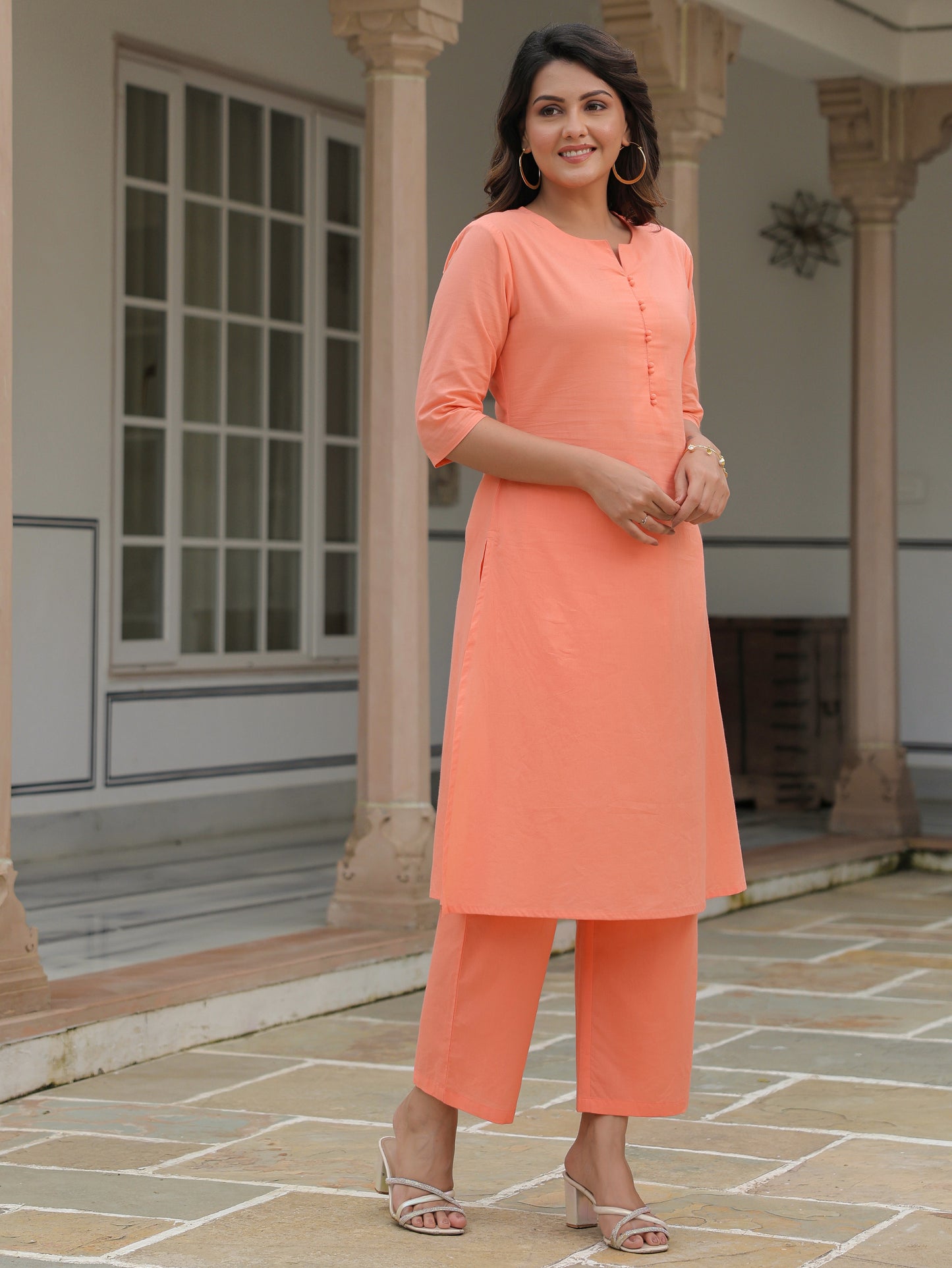 Soft Cotton Solid Kurta