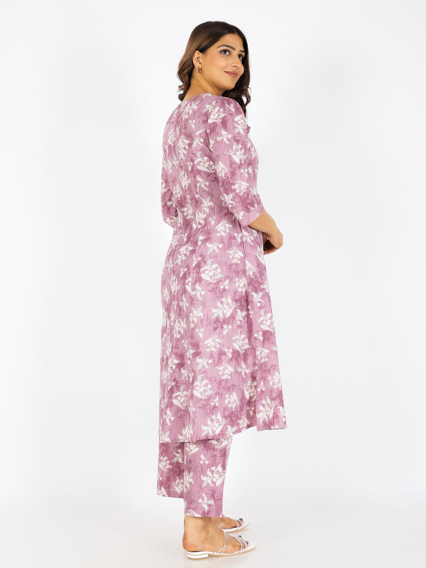 Kantha Cotton Floral Kurta