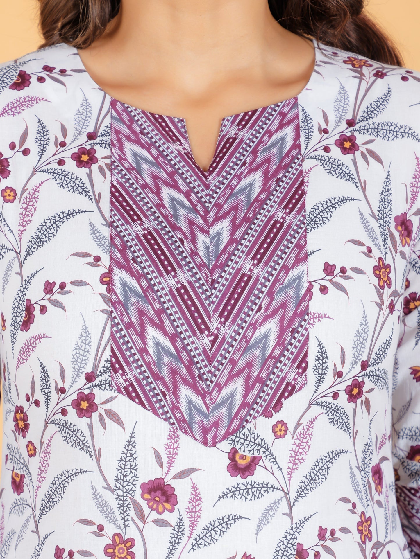 Soft Cotton Floral Kurta