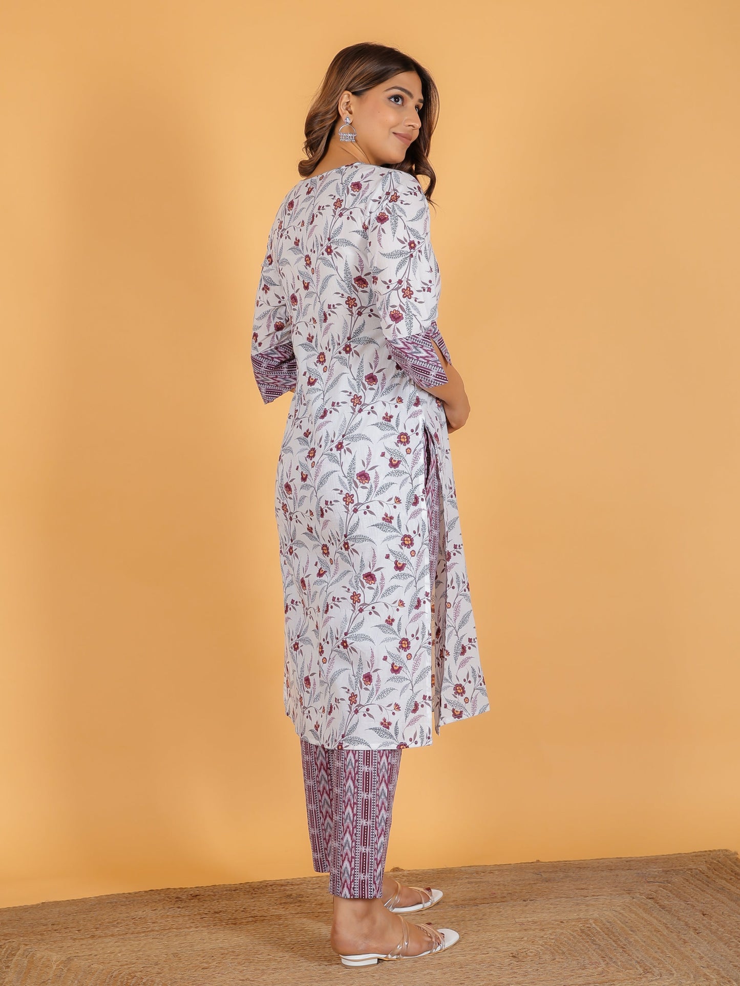 Soft Cotton Floral Kurta