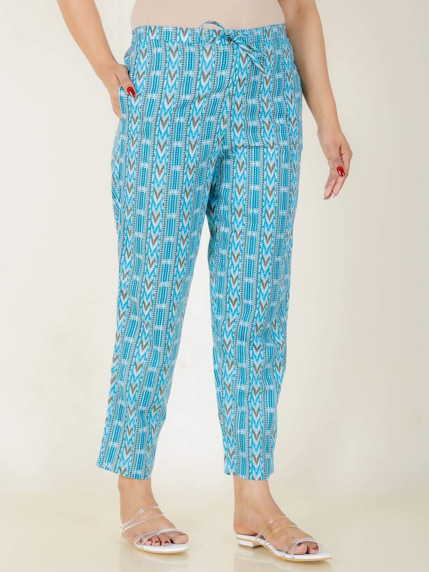 Soft Cotton Striped Pant