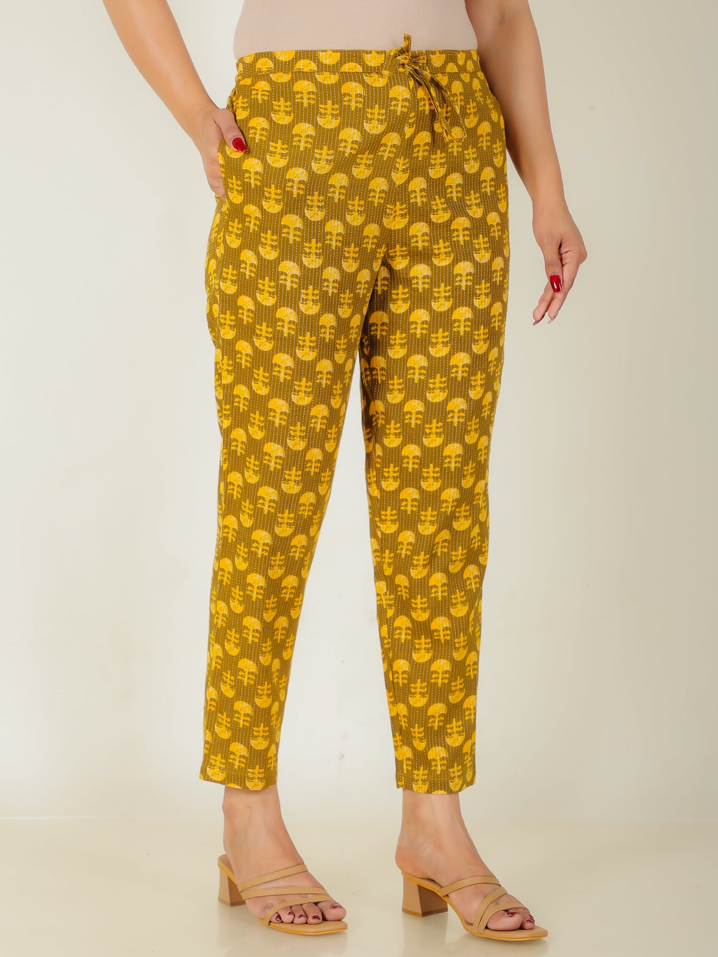 Kantha Cotton Floral Pant