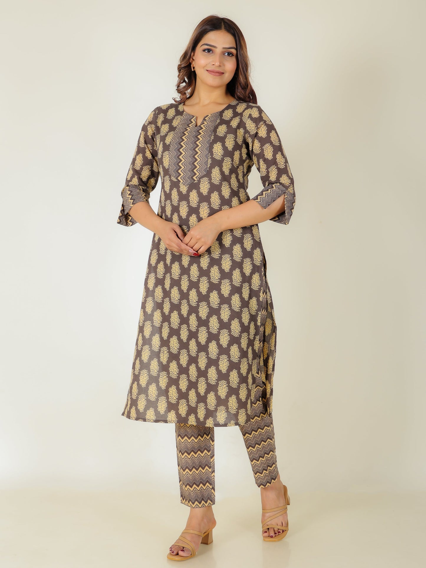 Soft Cotton Floral Kurta