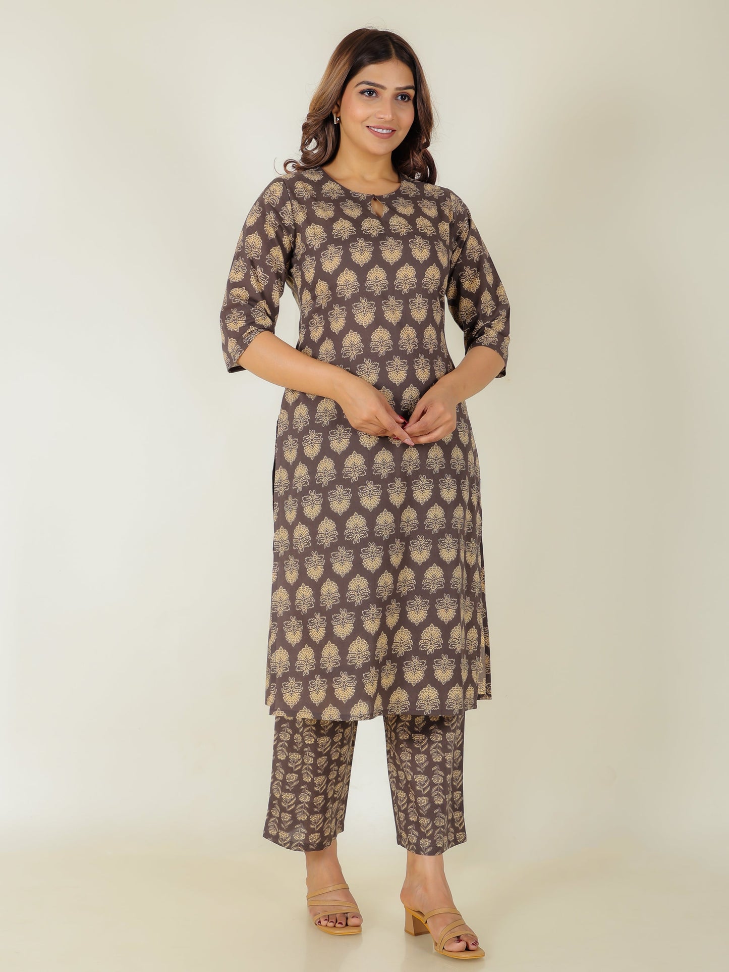 Soft Cotton Floral Kurta