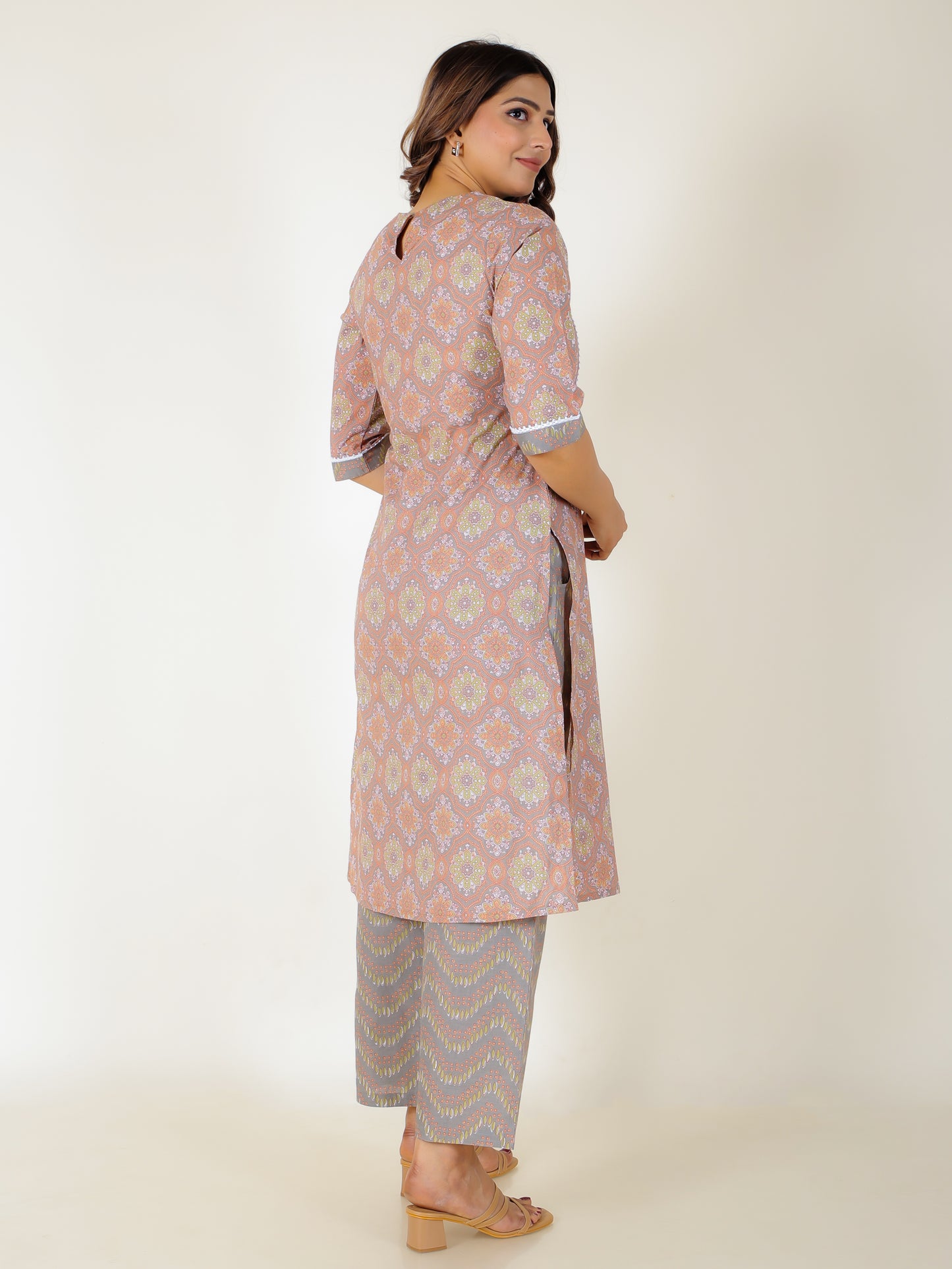 Soft Cotton Floral Kurta