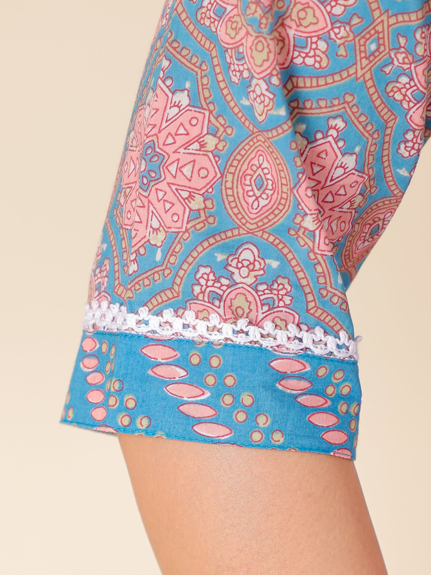 Soft Cotton Floral Straight Multicolor Kurta