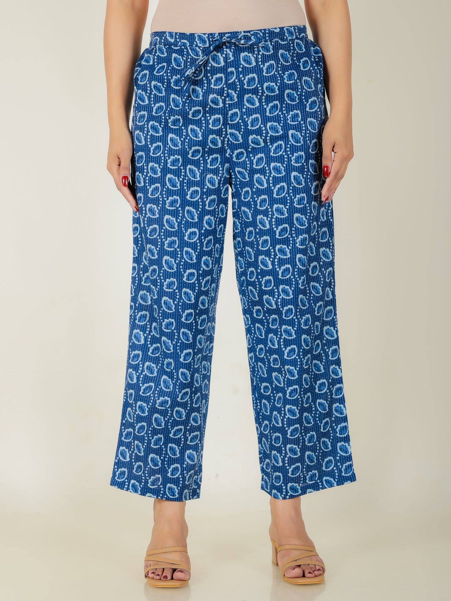 Kantha Cotton Floral Pant