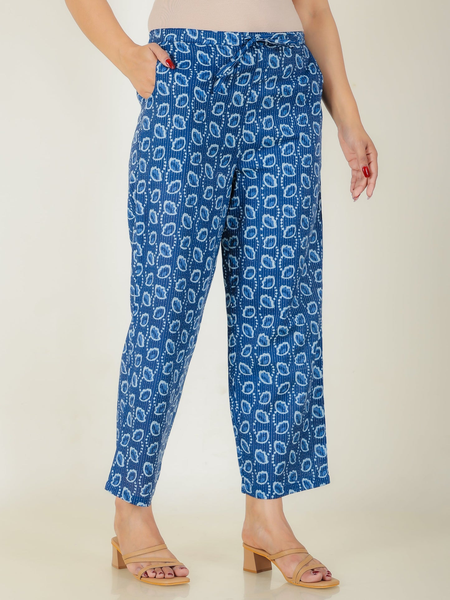 Kantha Cotton Floral Pant