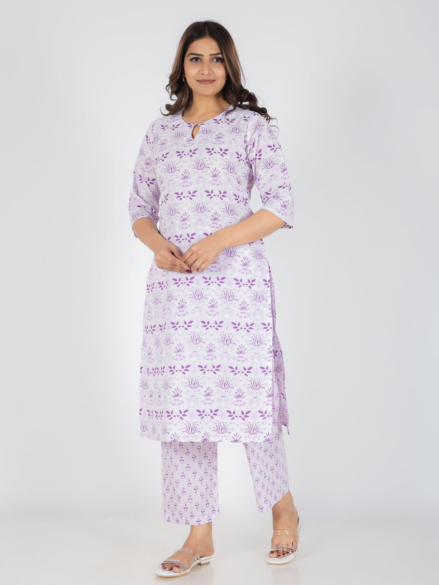 Soft Cotton Floral Kurta