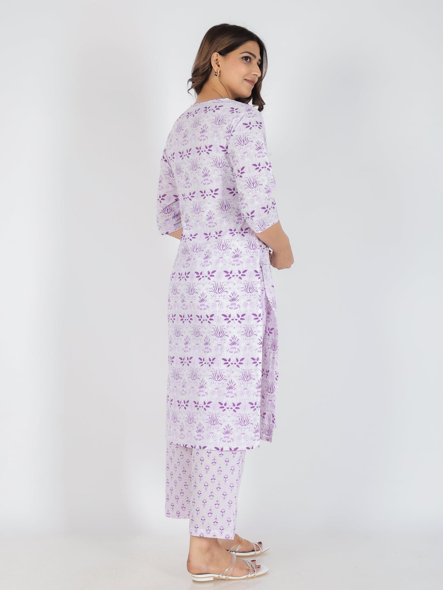 Soft Cotton Floral Kurta