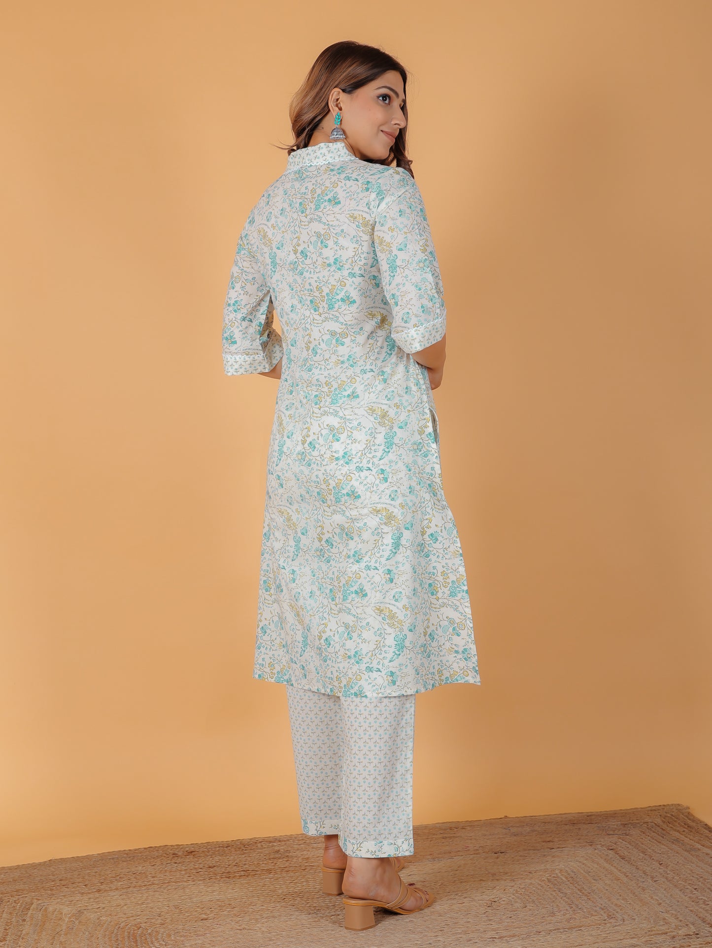 Soft Cotton Floral Kurta