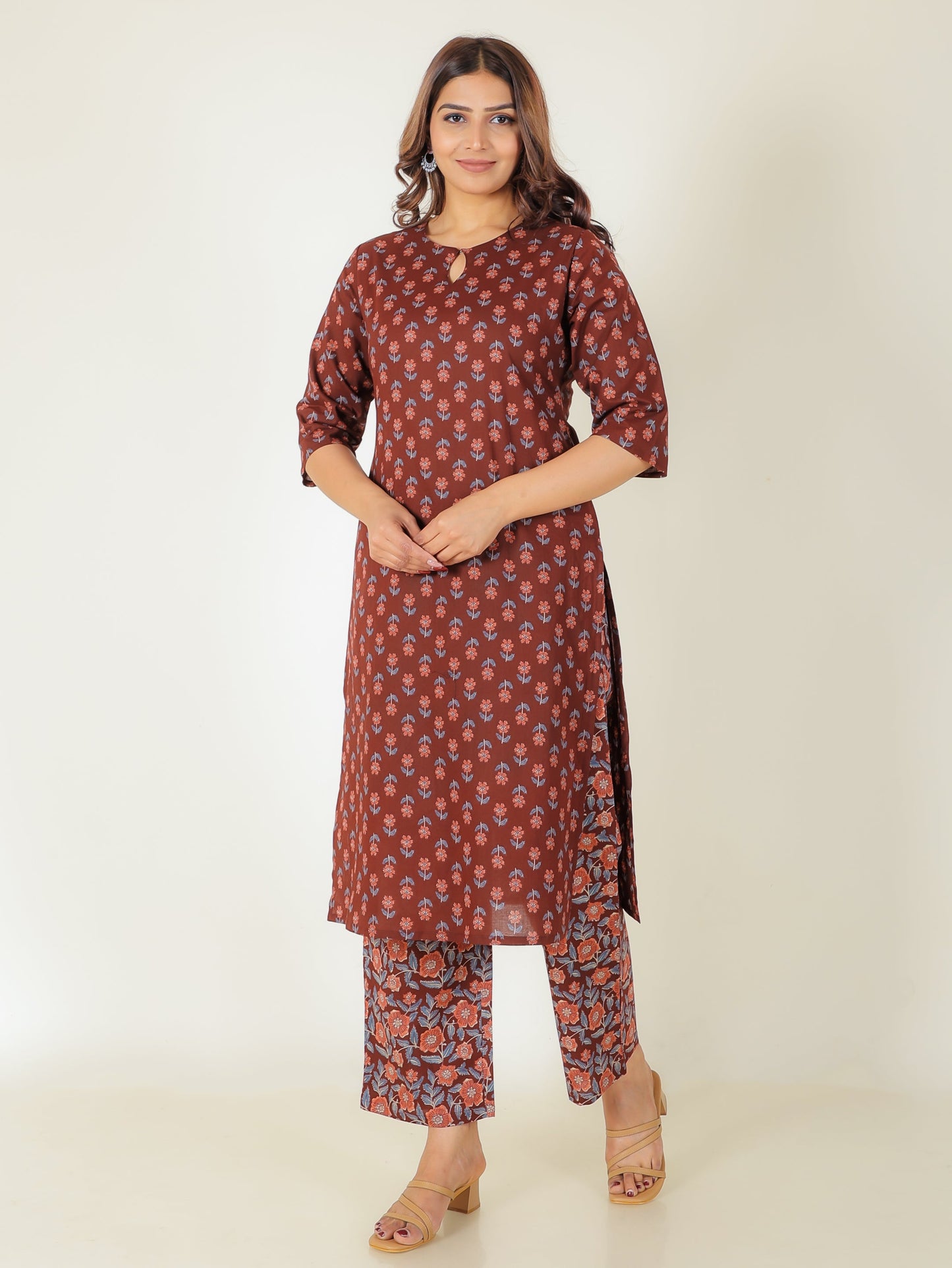 Soft Cotton Floral Kurta