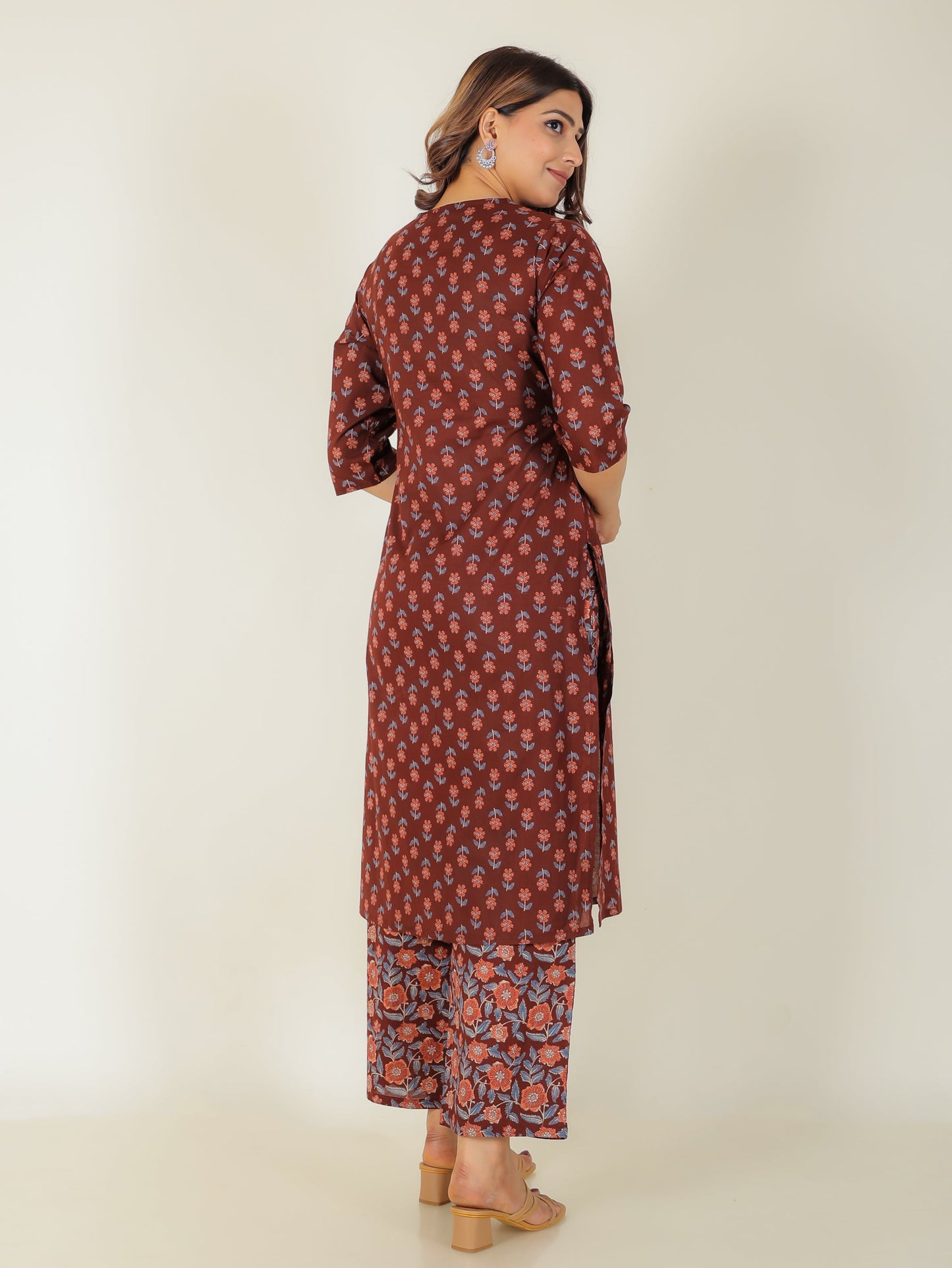 Soft Cotton Floral Kurta