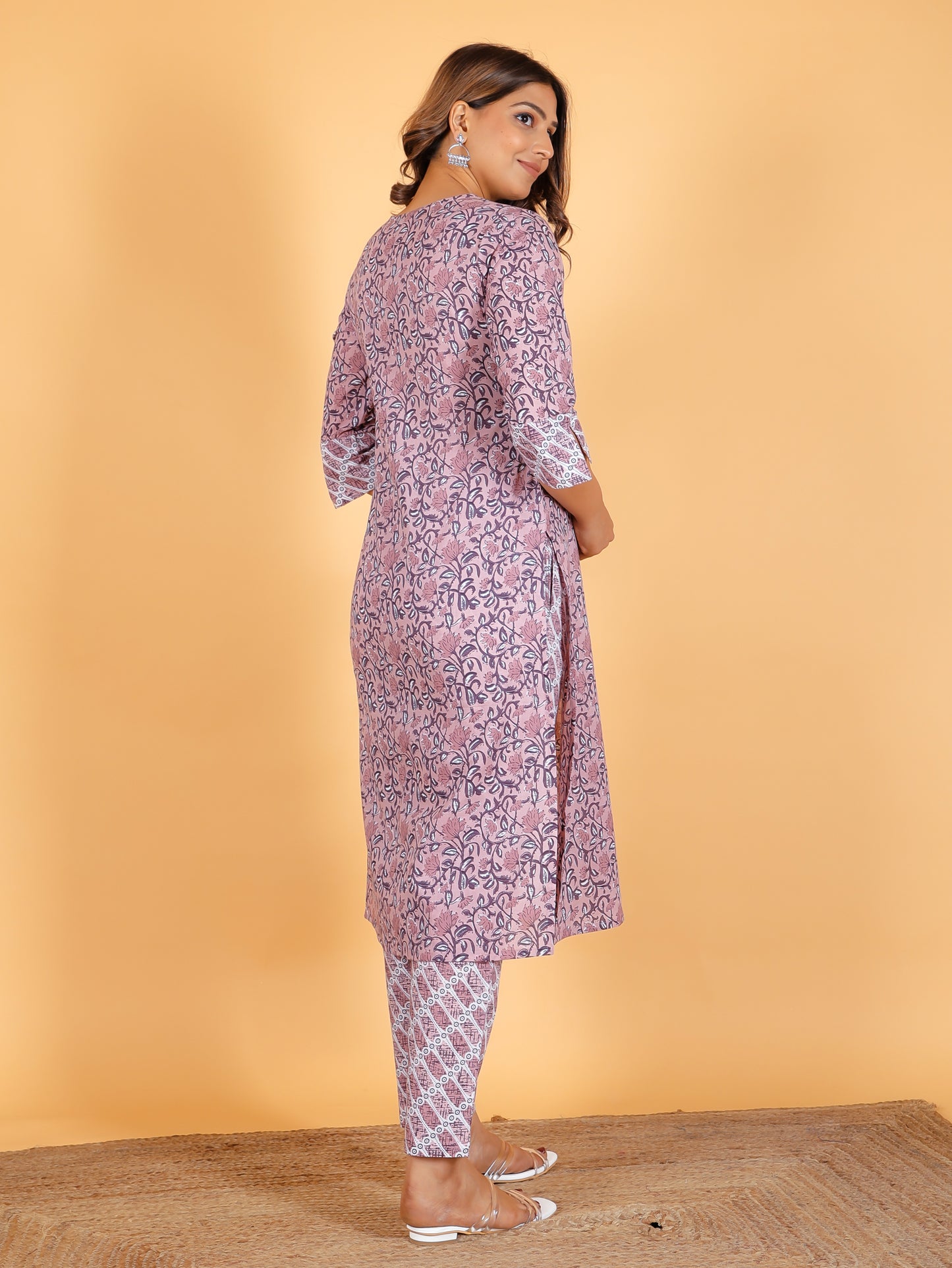 Soft Cotton Floral Kurta