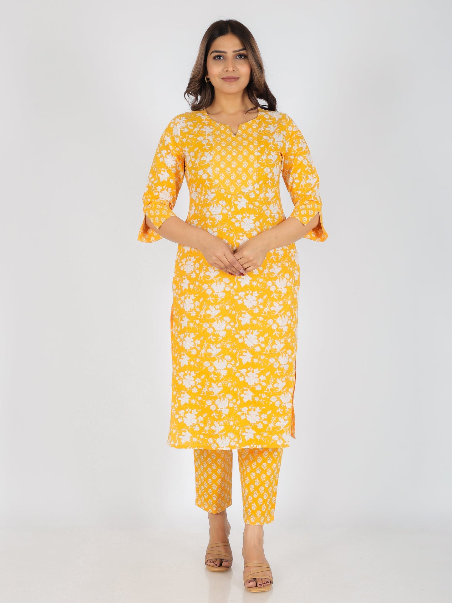 Soft Cotton Floral Kurta