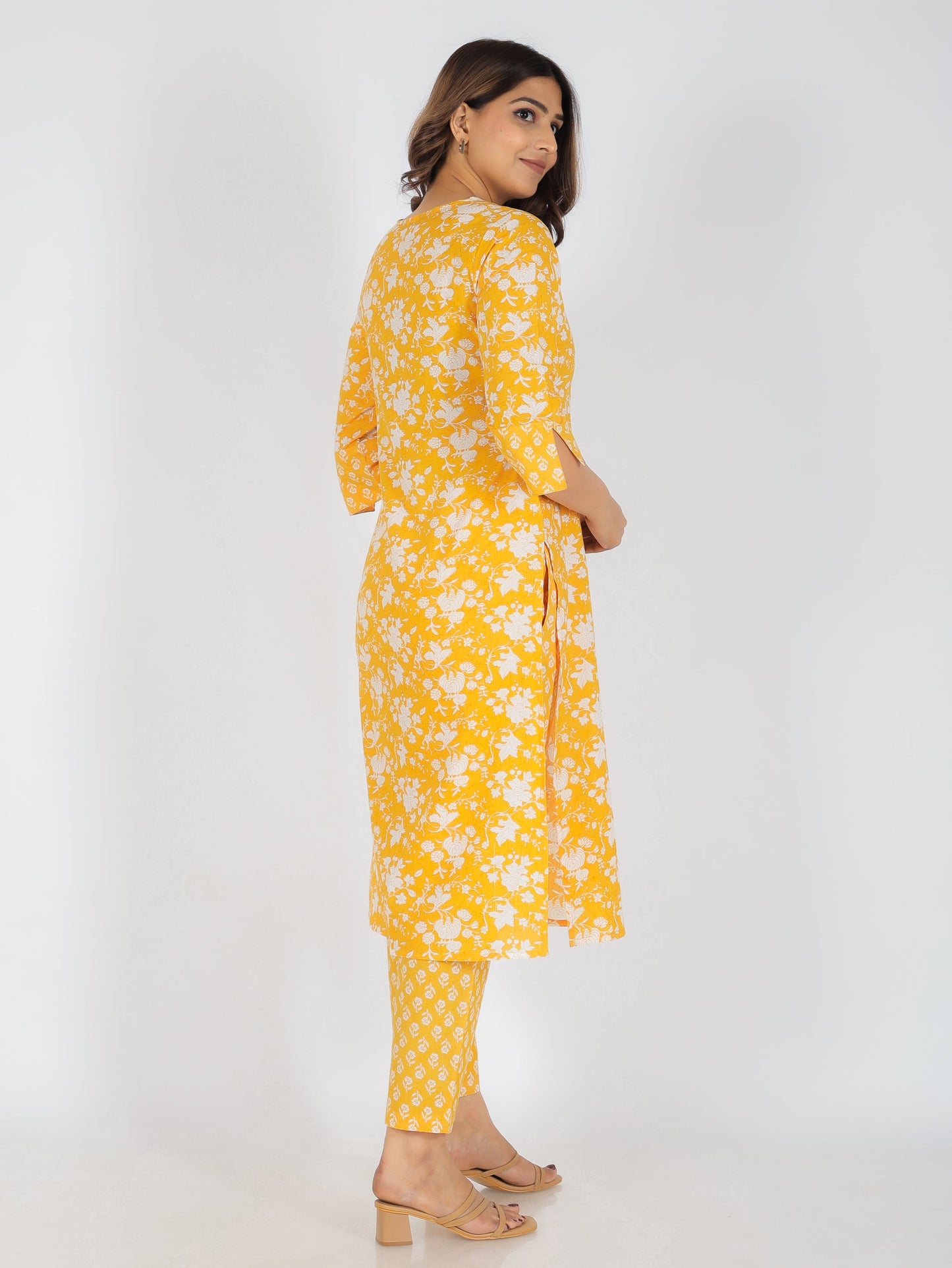 Soft Cotton Floral Kurta