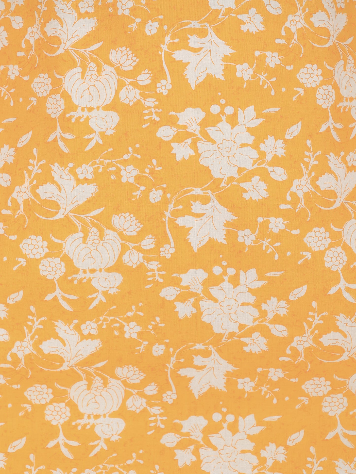 Soft Cotton Floral Straight Yellow Kurta
