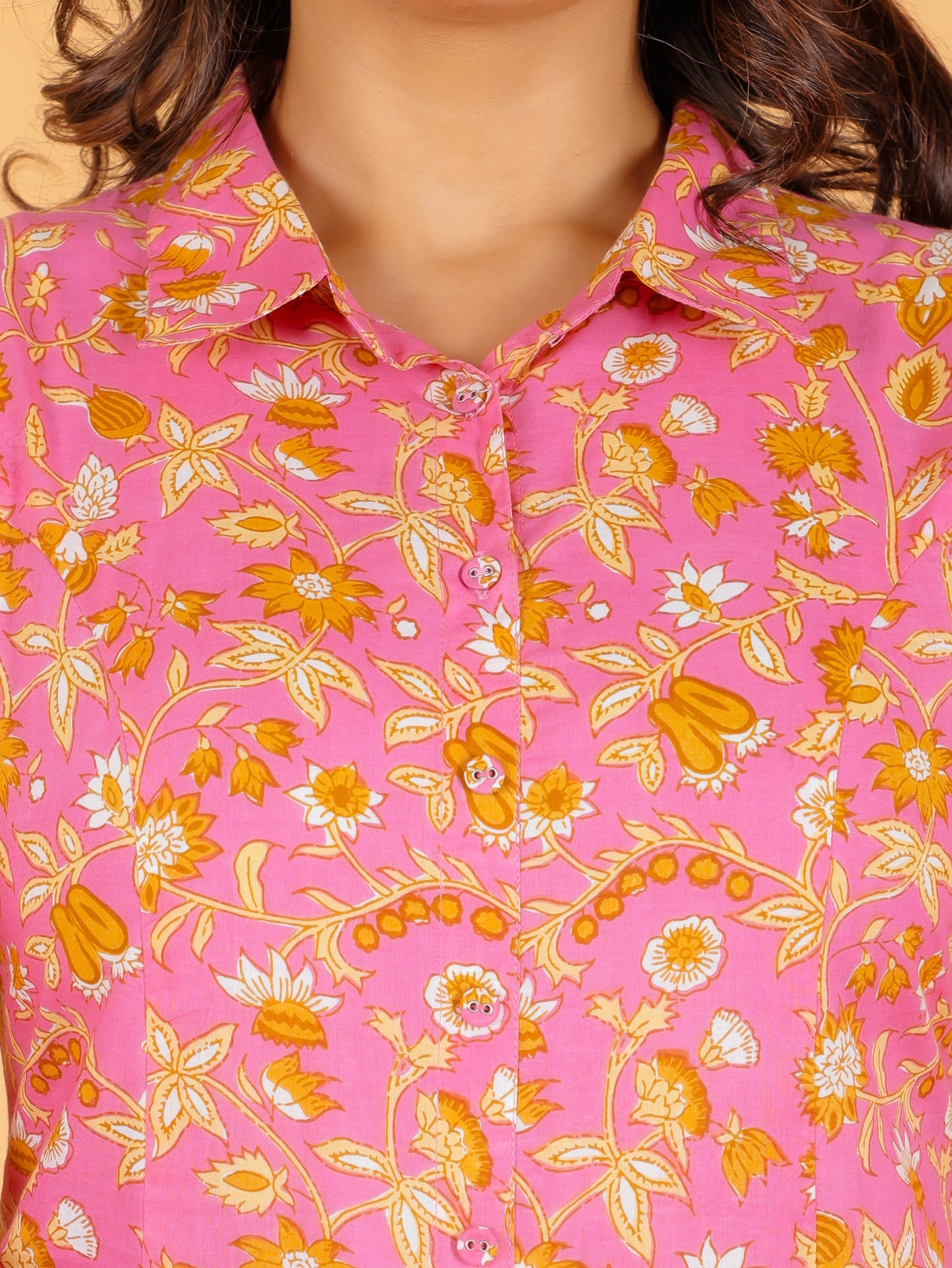 Soft Cotton Floral Kurta