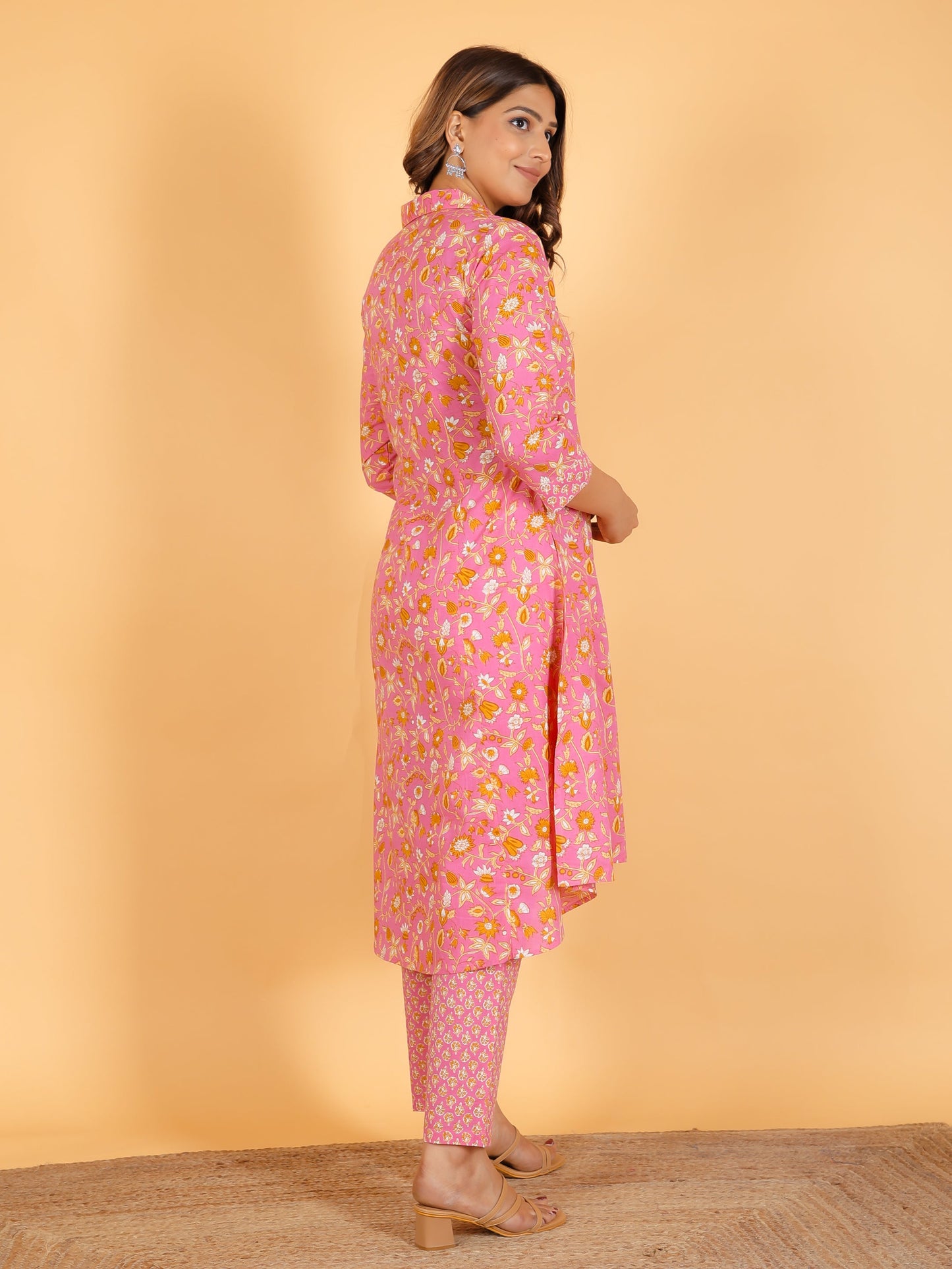 Soft Cotton Floral Kurta