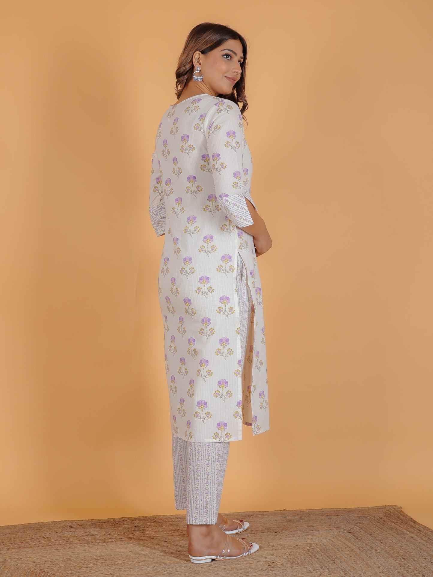 Soft Cotton Floral Kurta