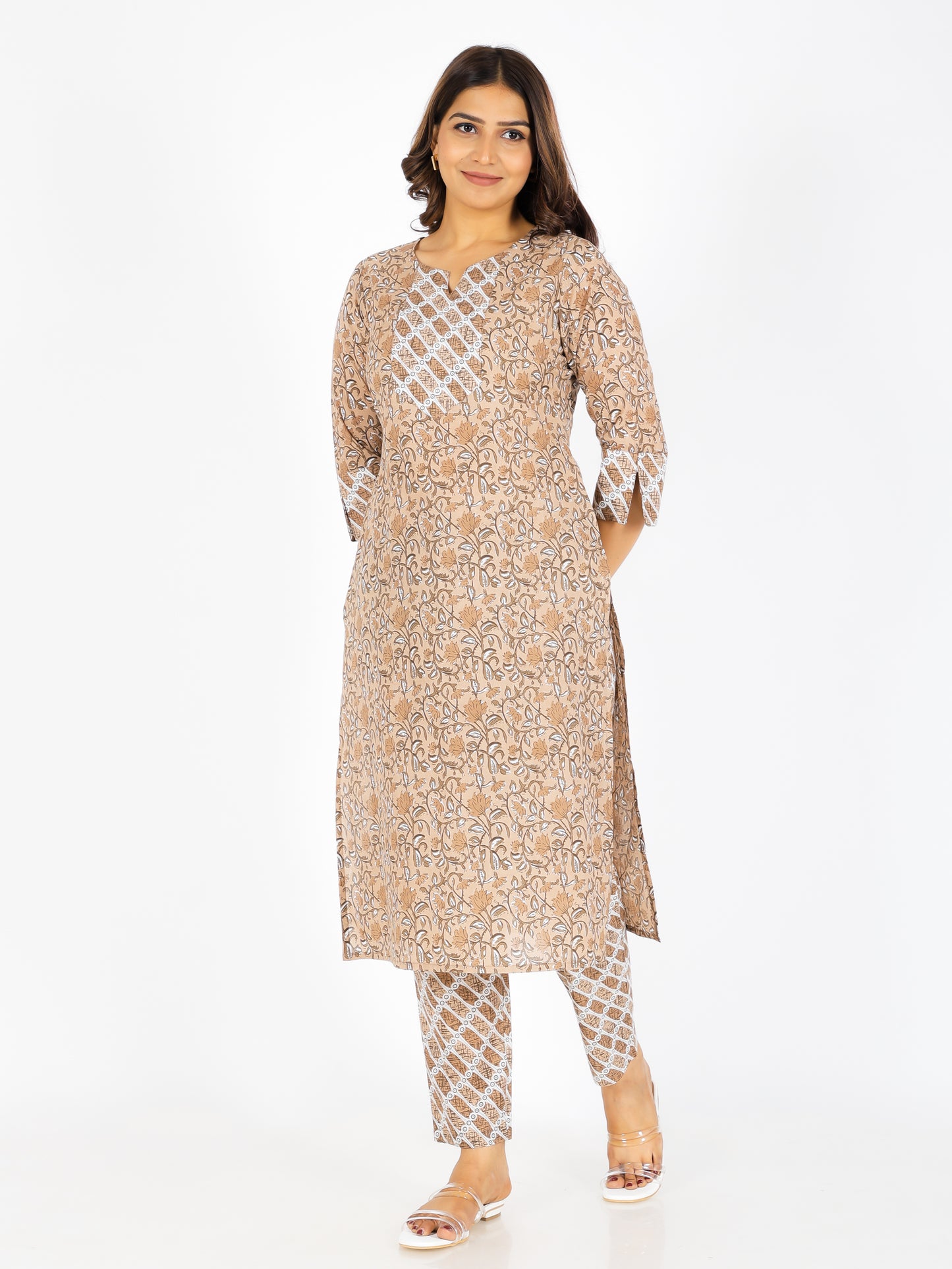 Soft Cotton Floral Kurta