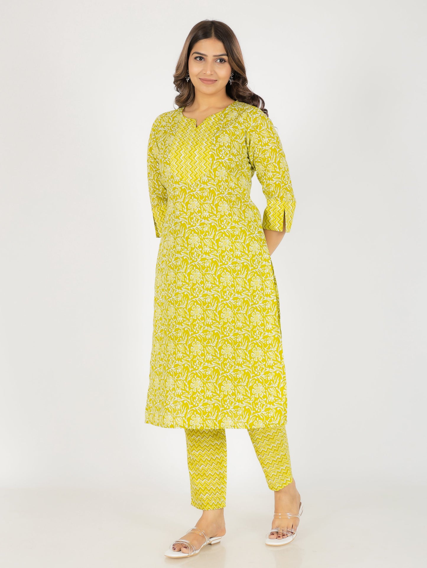 Soft Cotton Floral Kurta