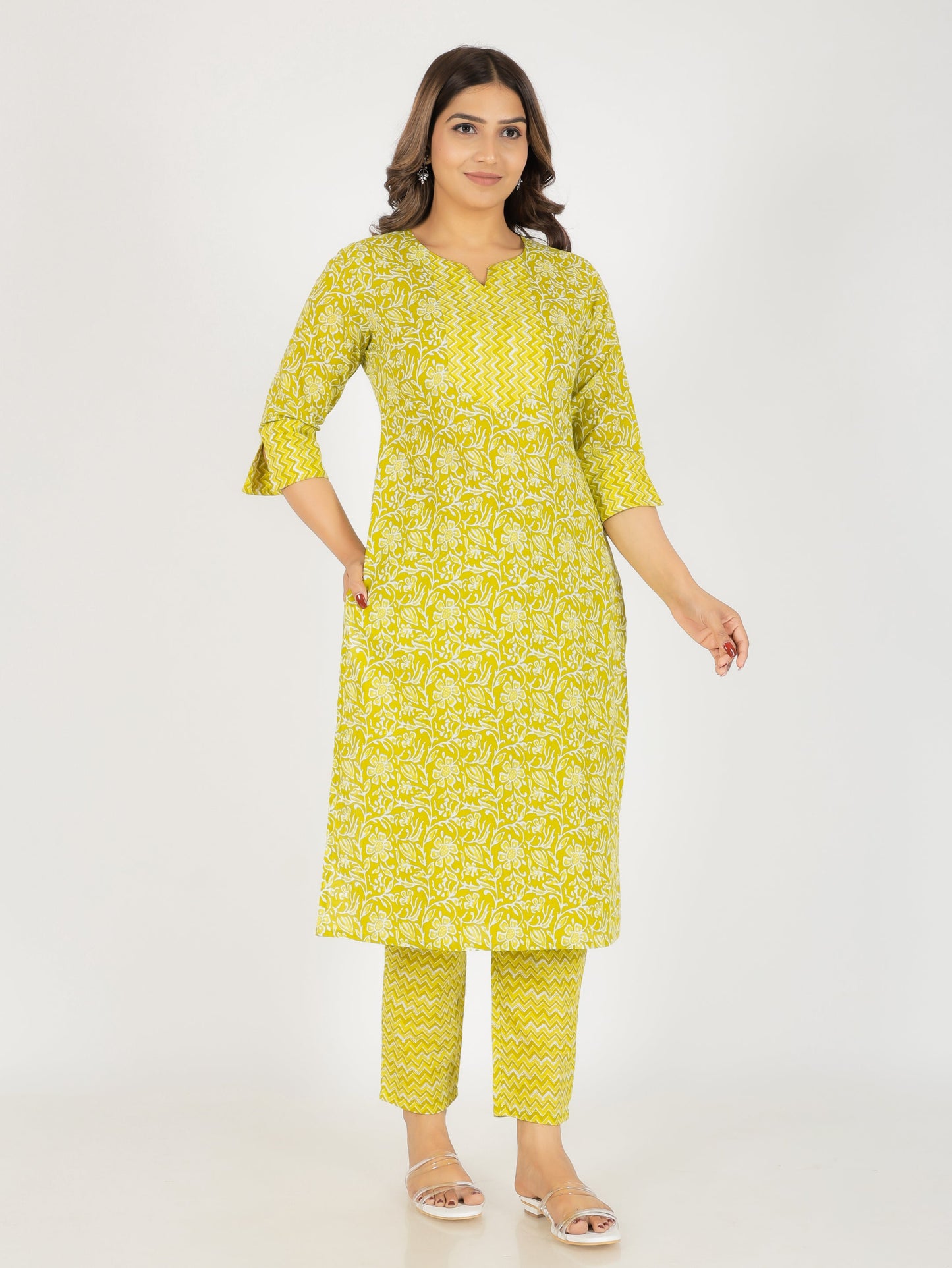 Soft Cotton Floral Kurta