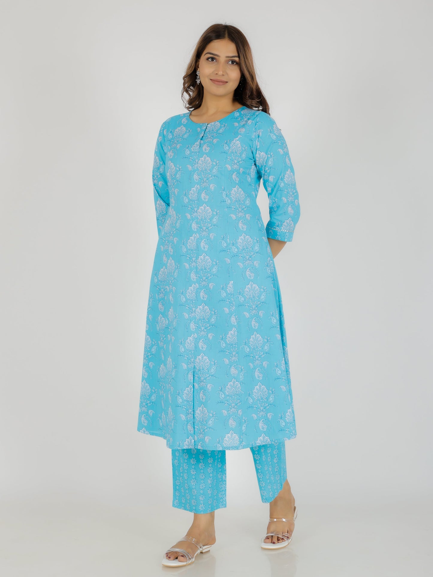 Soft Cotton Floral Kurta