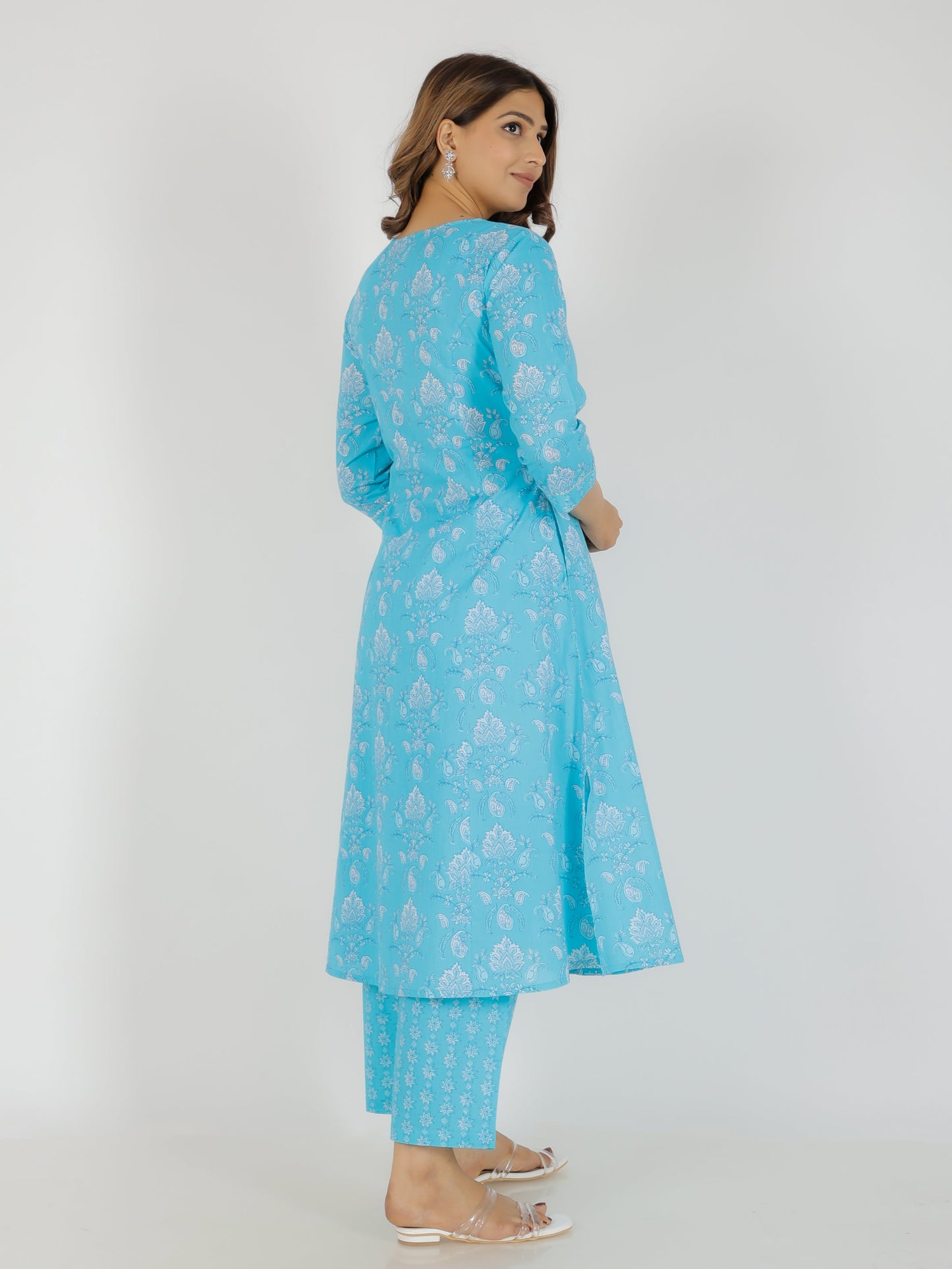 Soft Cotton Floral Kurta