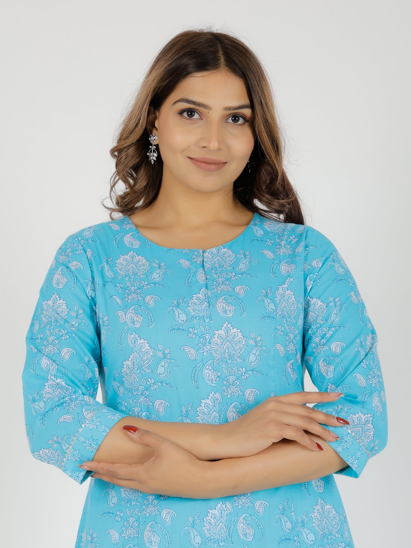 Soft Cotton Floral Kurta