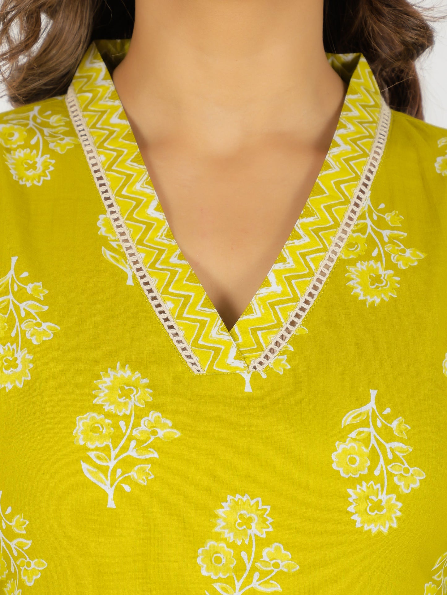 Soft Cotton Floral Kurta