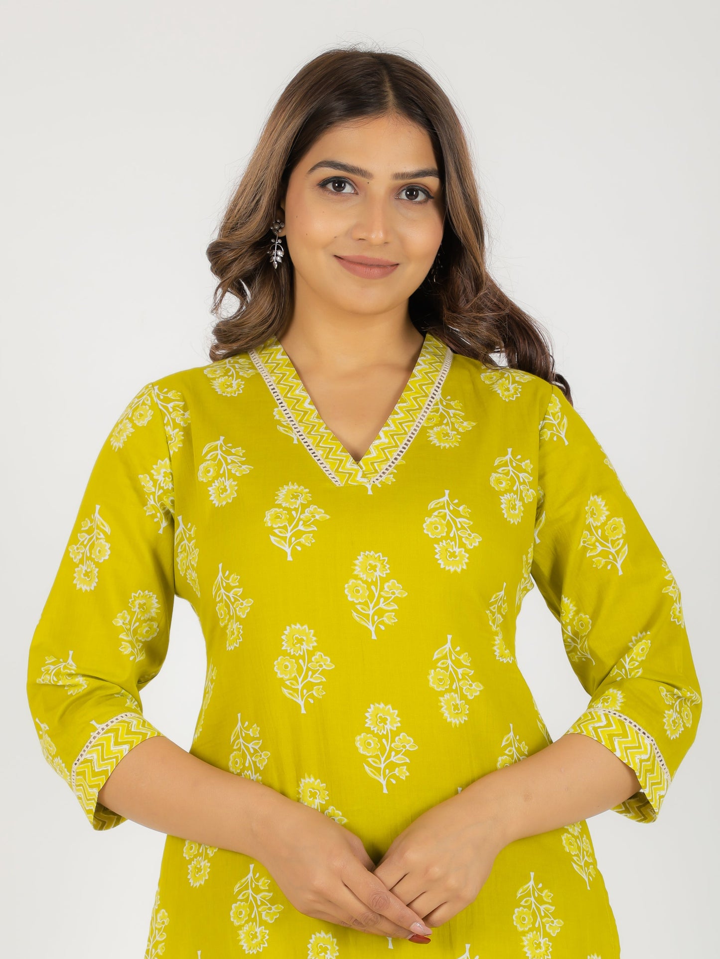 Soft Cotton Floral Kurta