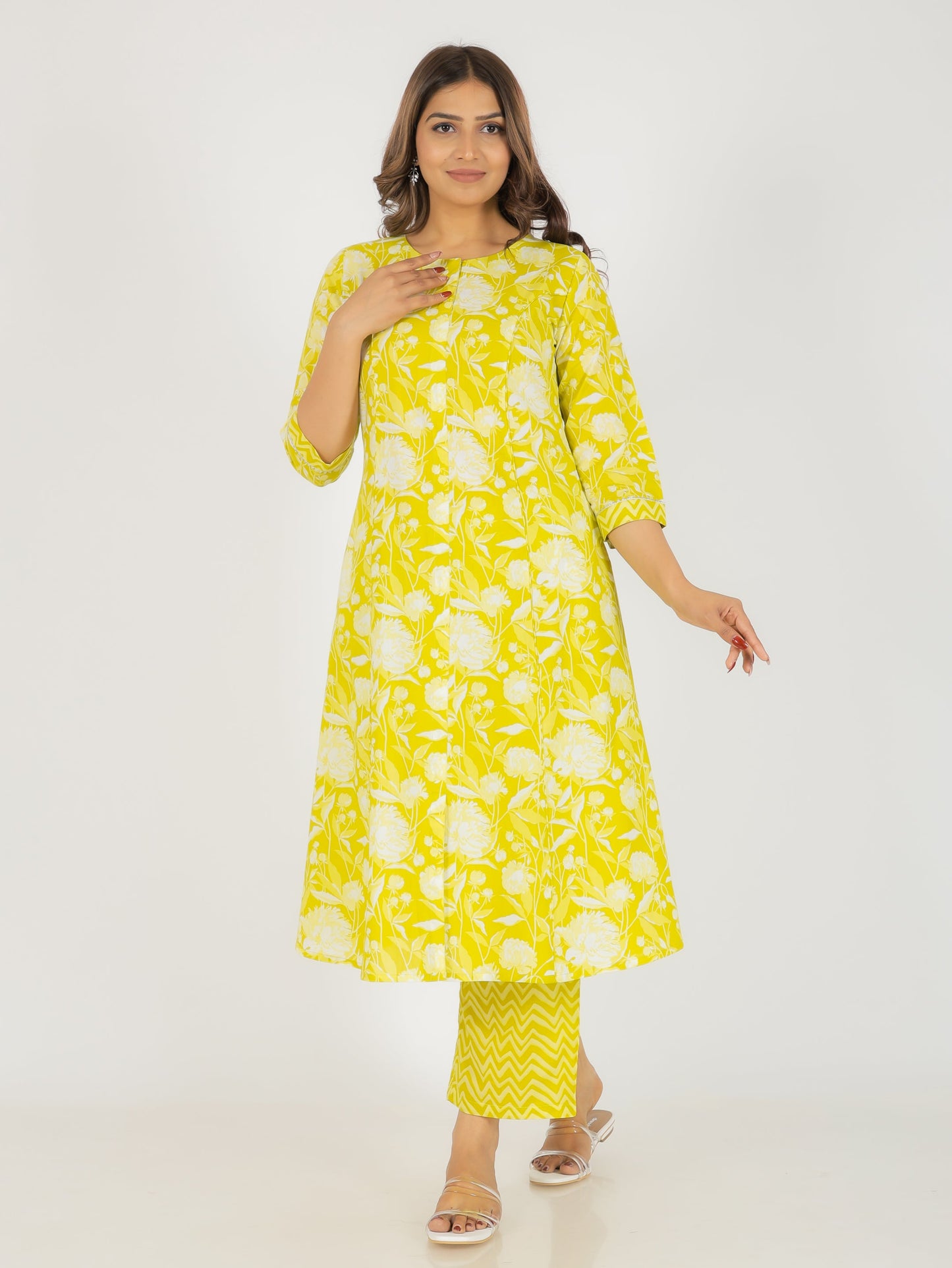 Soft Cotton Floral Kurta